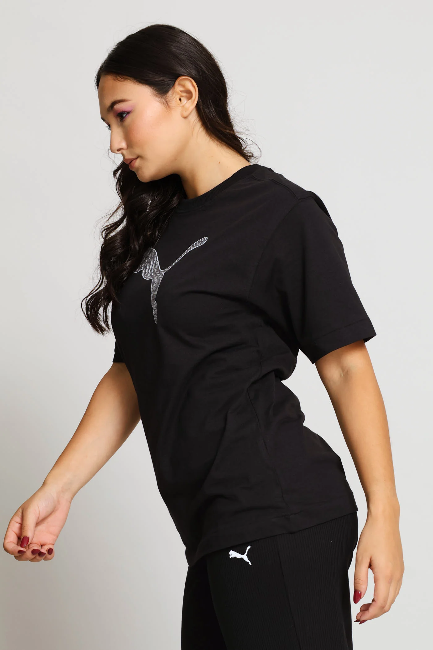 Her Graphic Tee - Black - Image 3