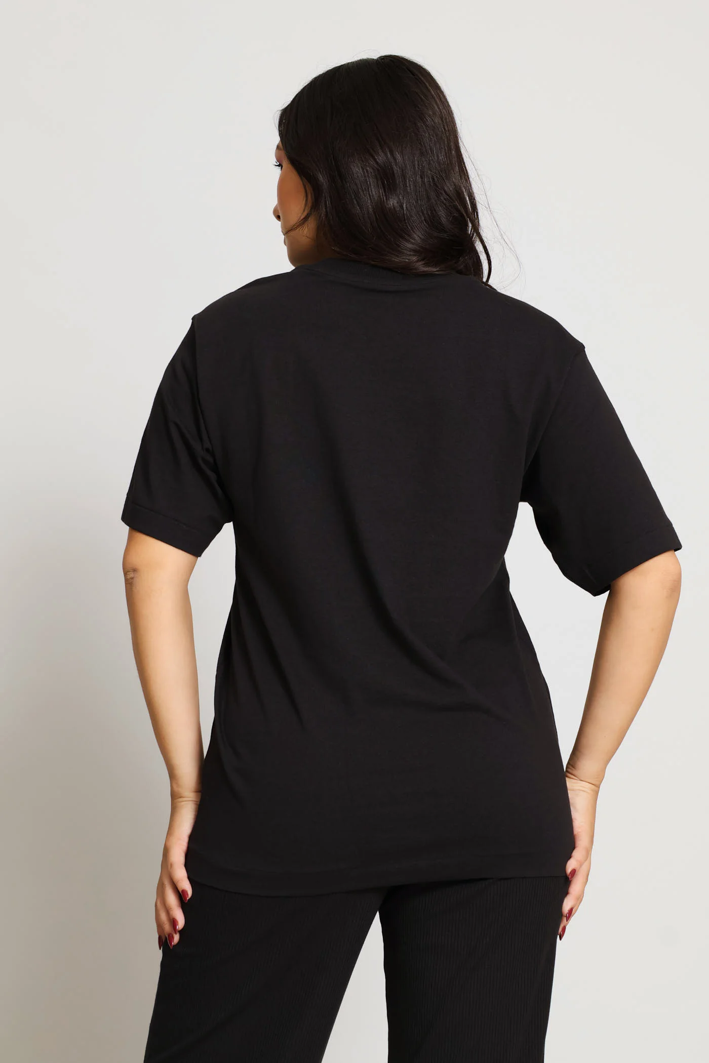 Her Graphic Tee - Black - Image 4