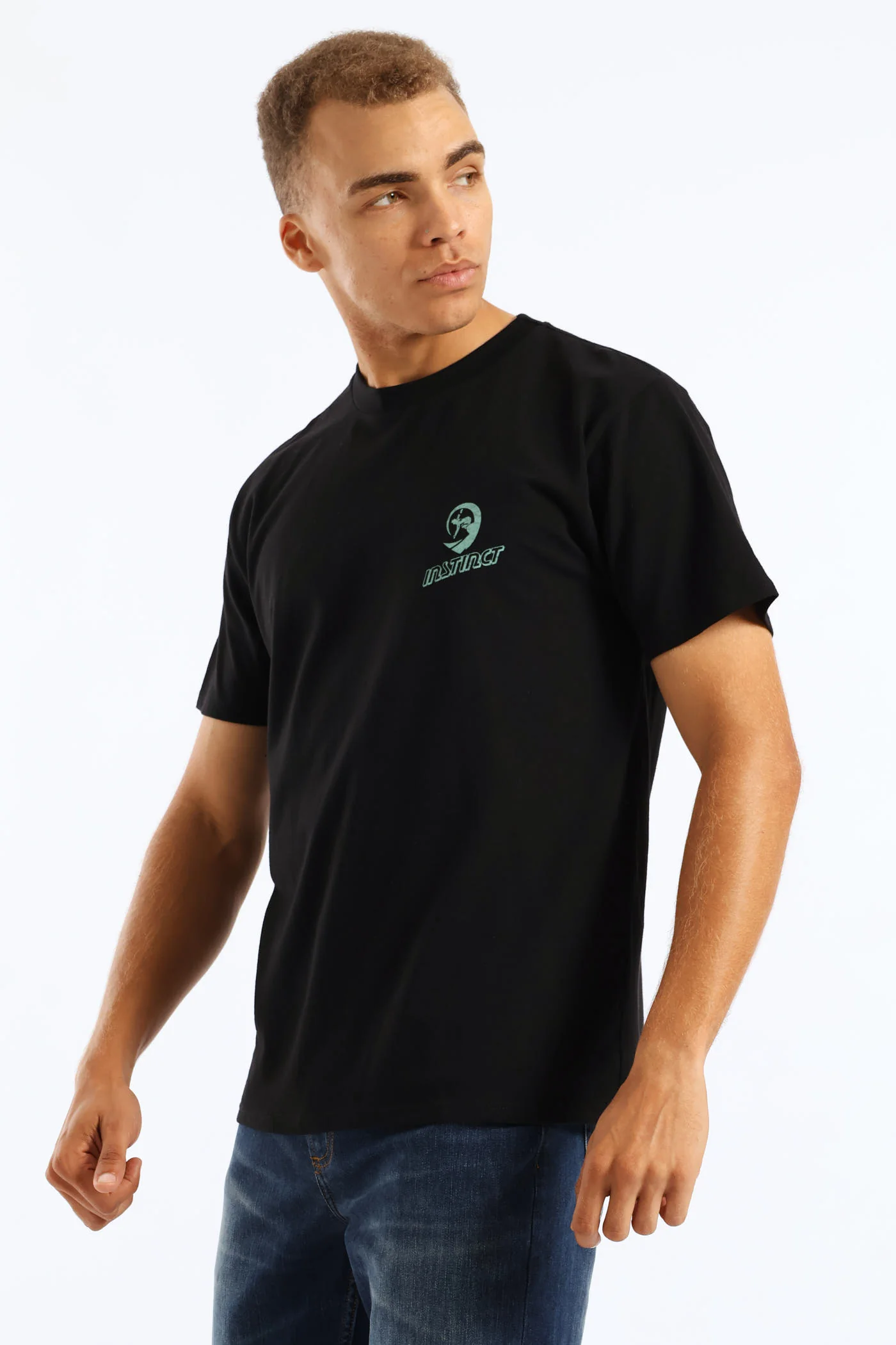 Heritage Print Tee - Black - Image 2