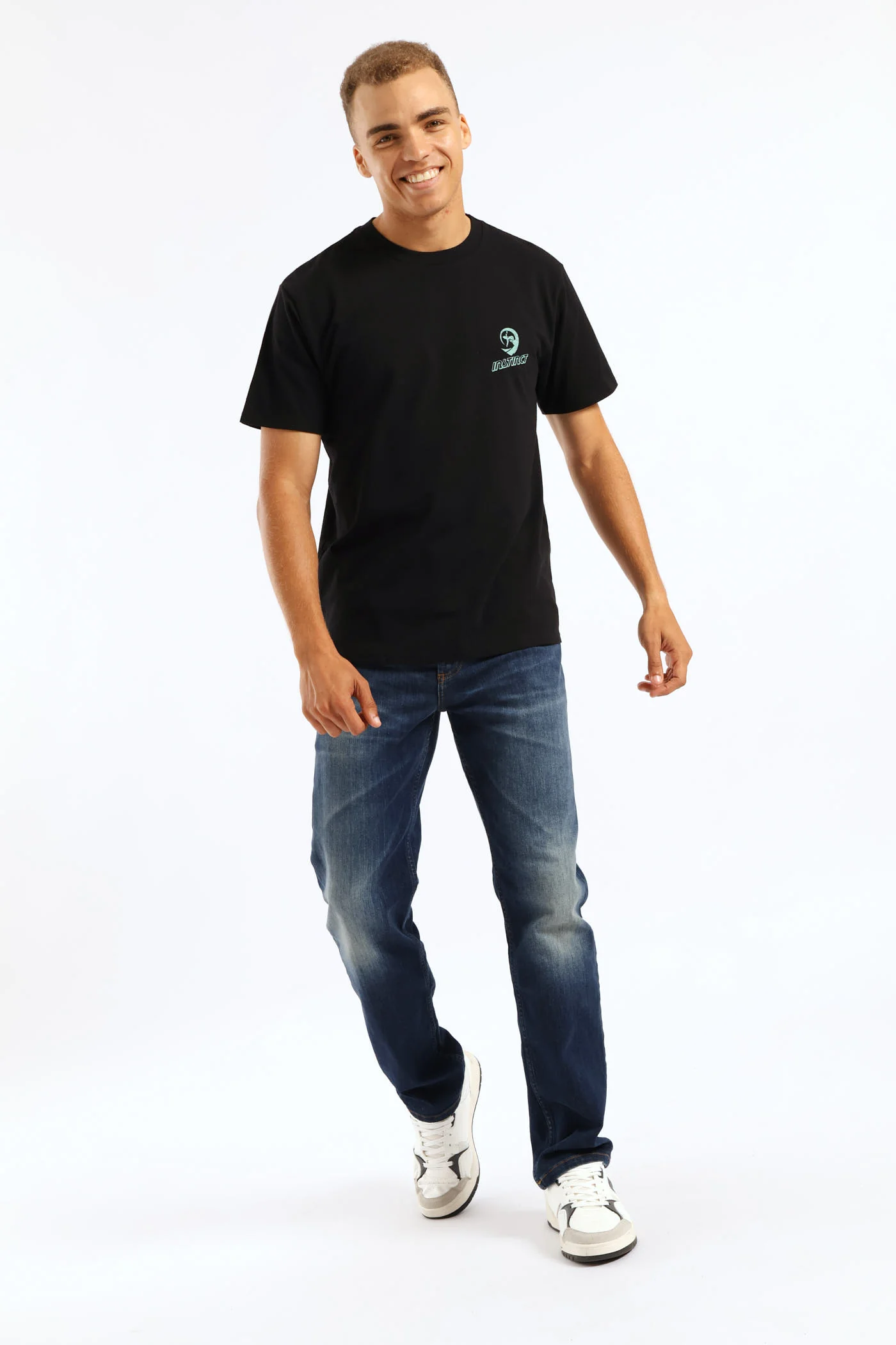 Heritage Print Tee - Black - Image 4