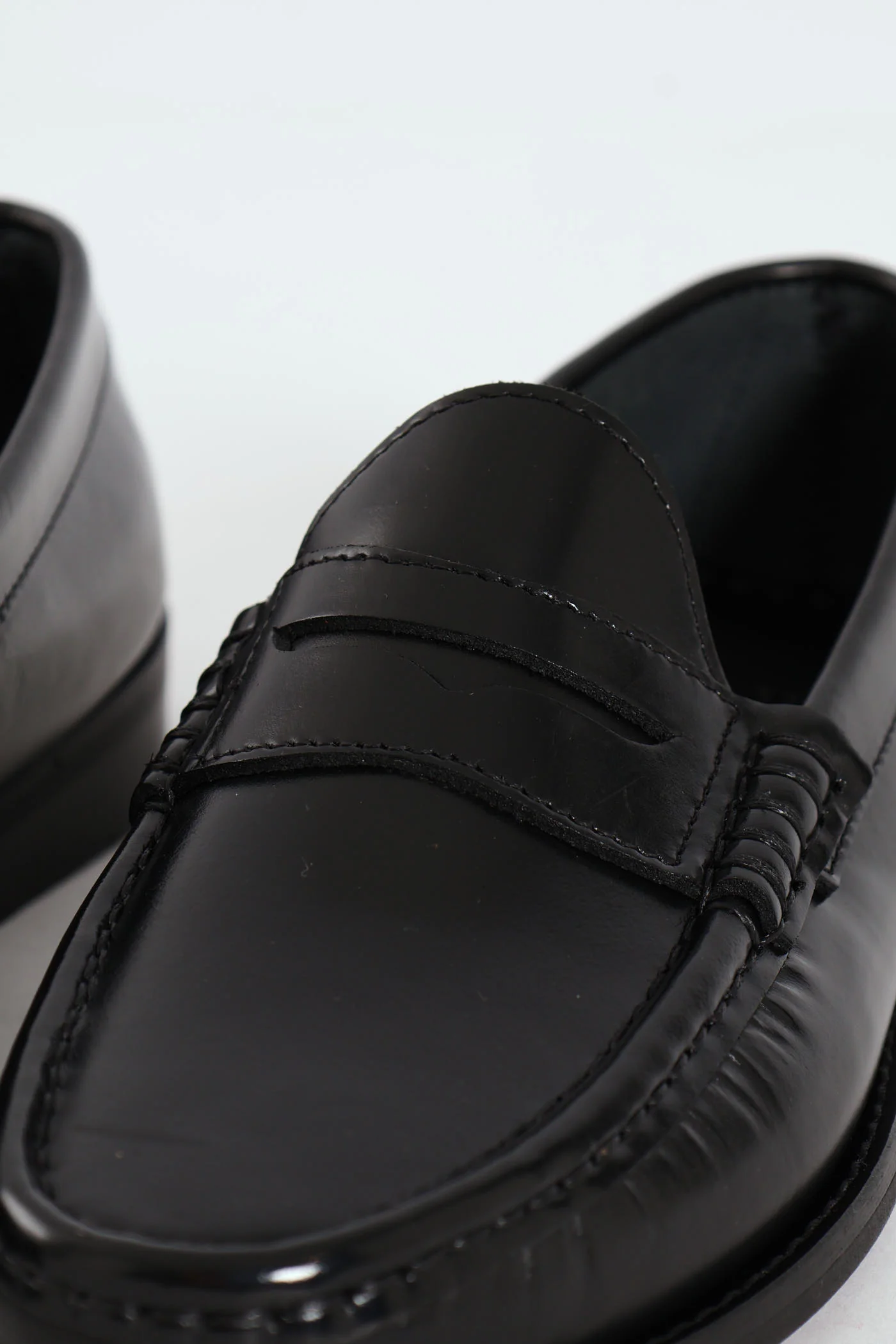 Hi Shine Penny Moccasin - Black - Image 5