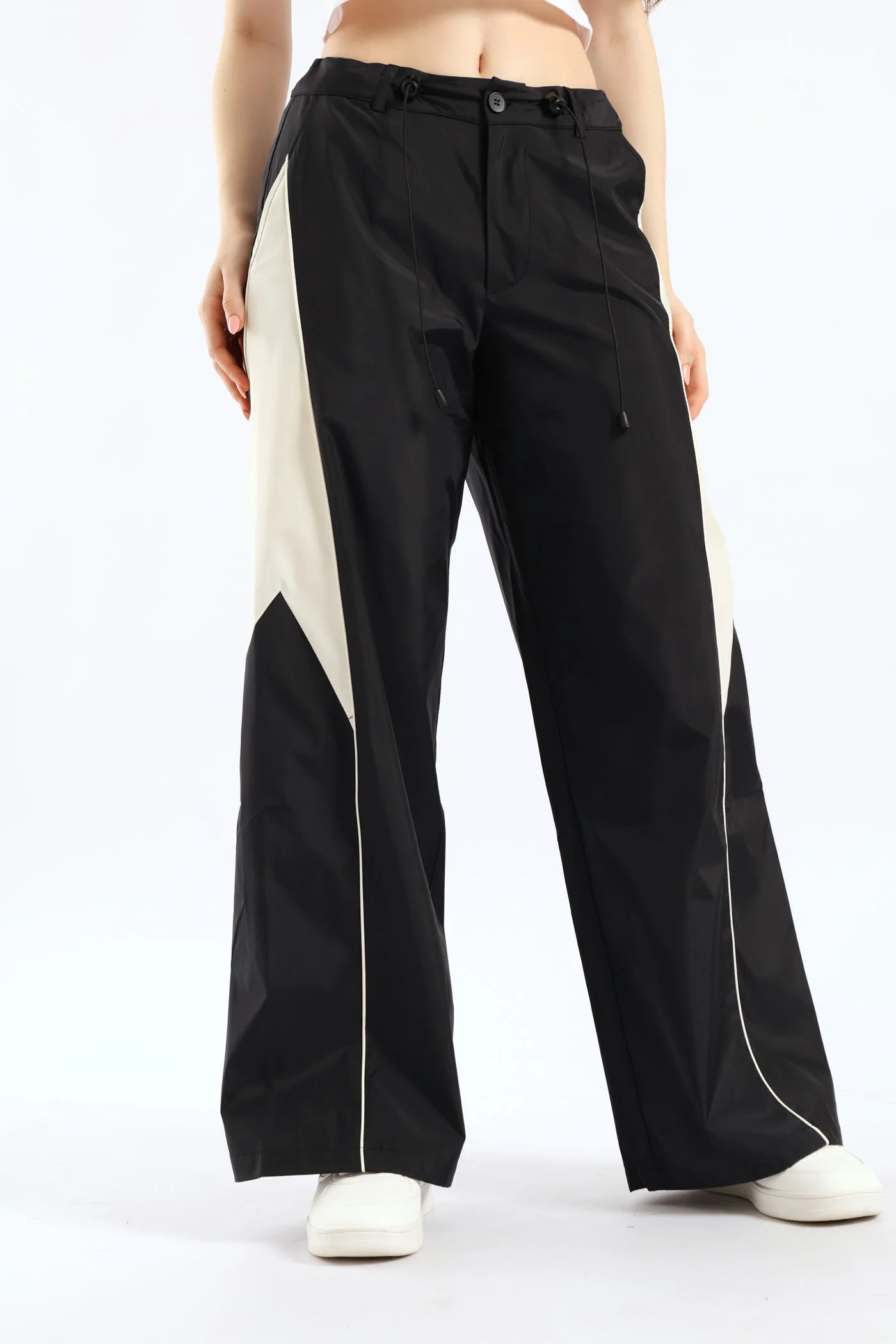 High Rise Wide Leg Pant - Black - Image 3
