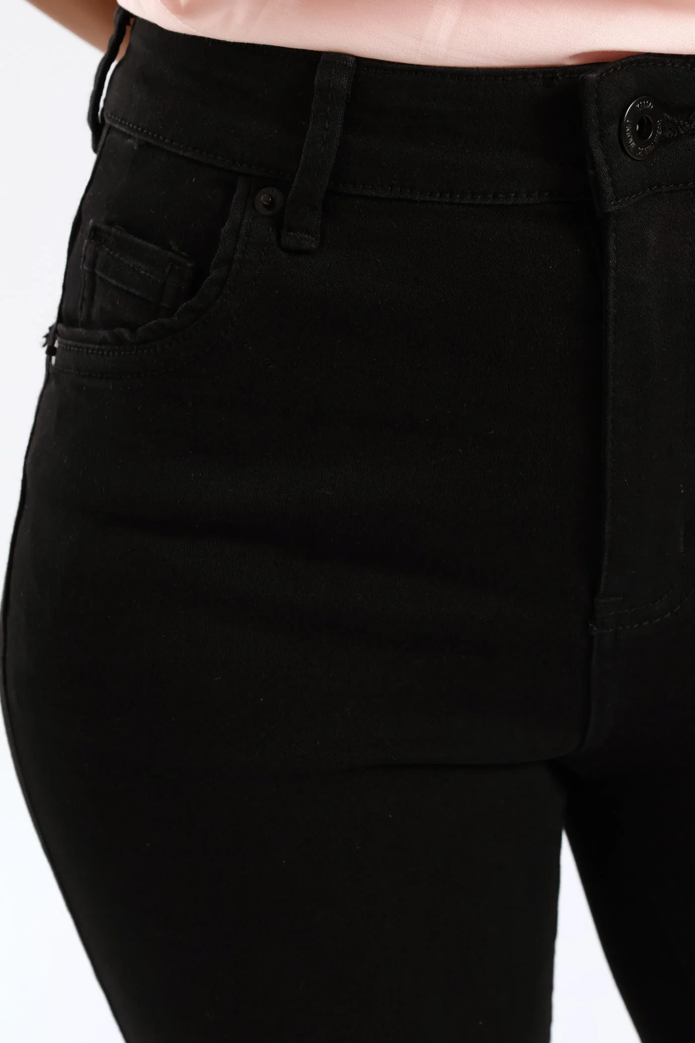 High Waist Bootleg Jean - Black - Image 5
