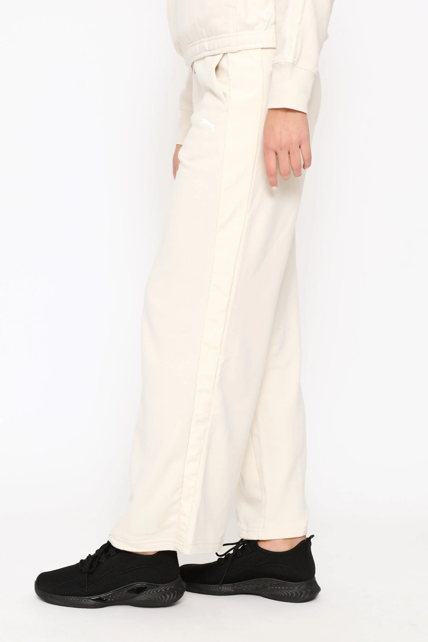 High-Waist Comfort Wide Leg Pants - Stone - Image 2