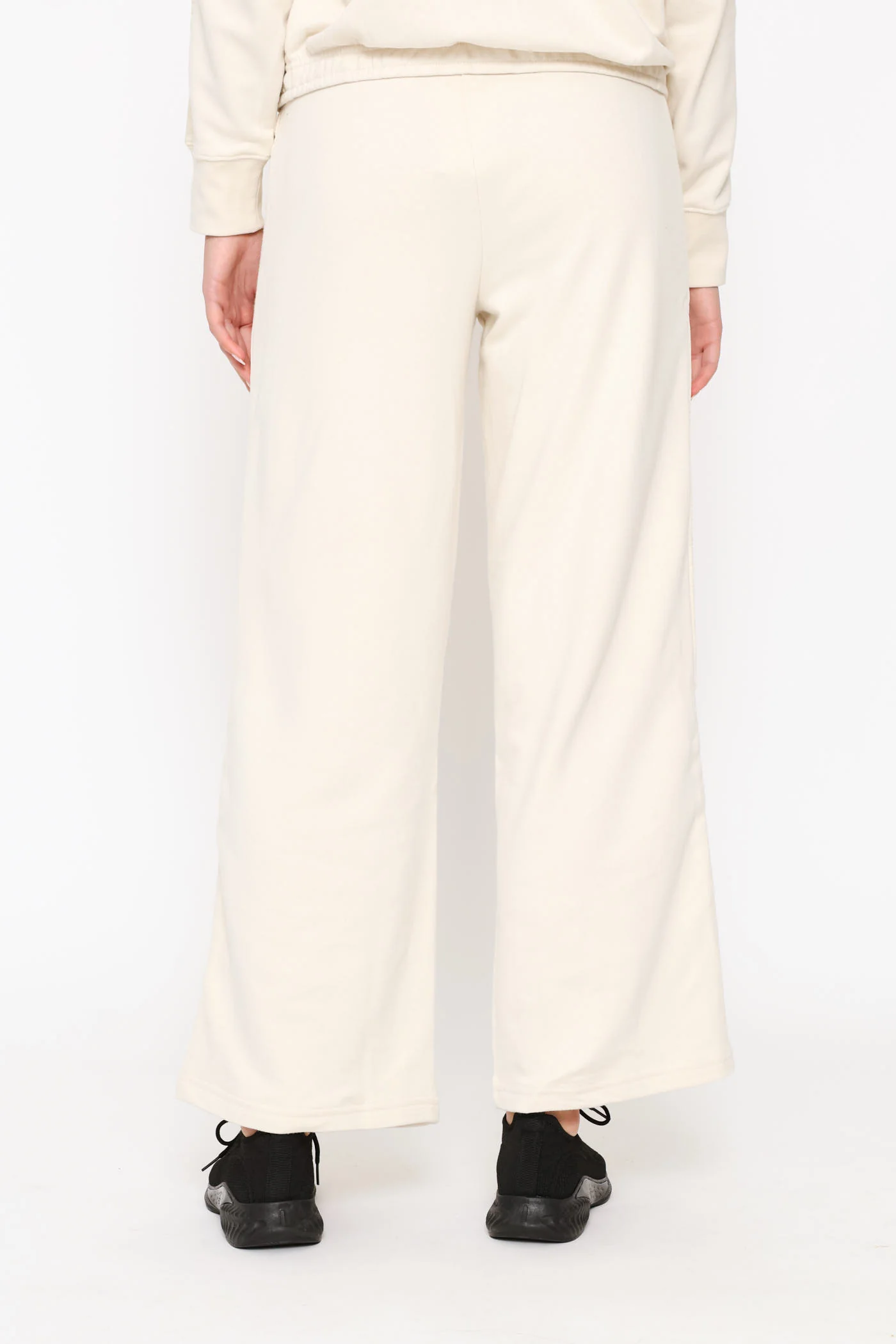 High-Waist Comfort Wide Leg Pants - Stone - Image 4