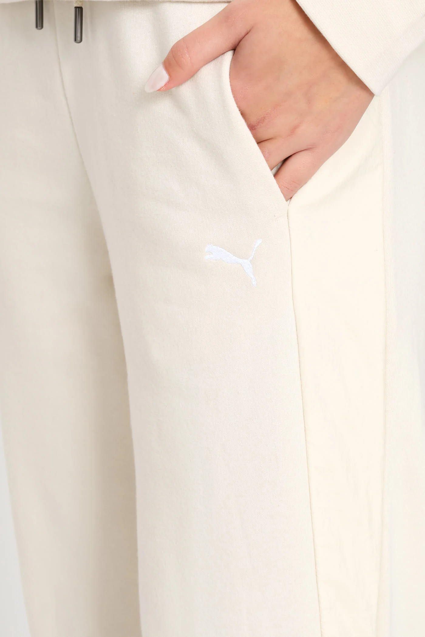 High-Waist Comfort Wide Leg Pants - Stone - Image 5