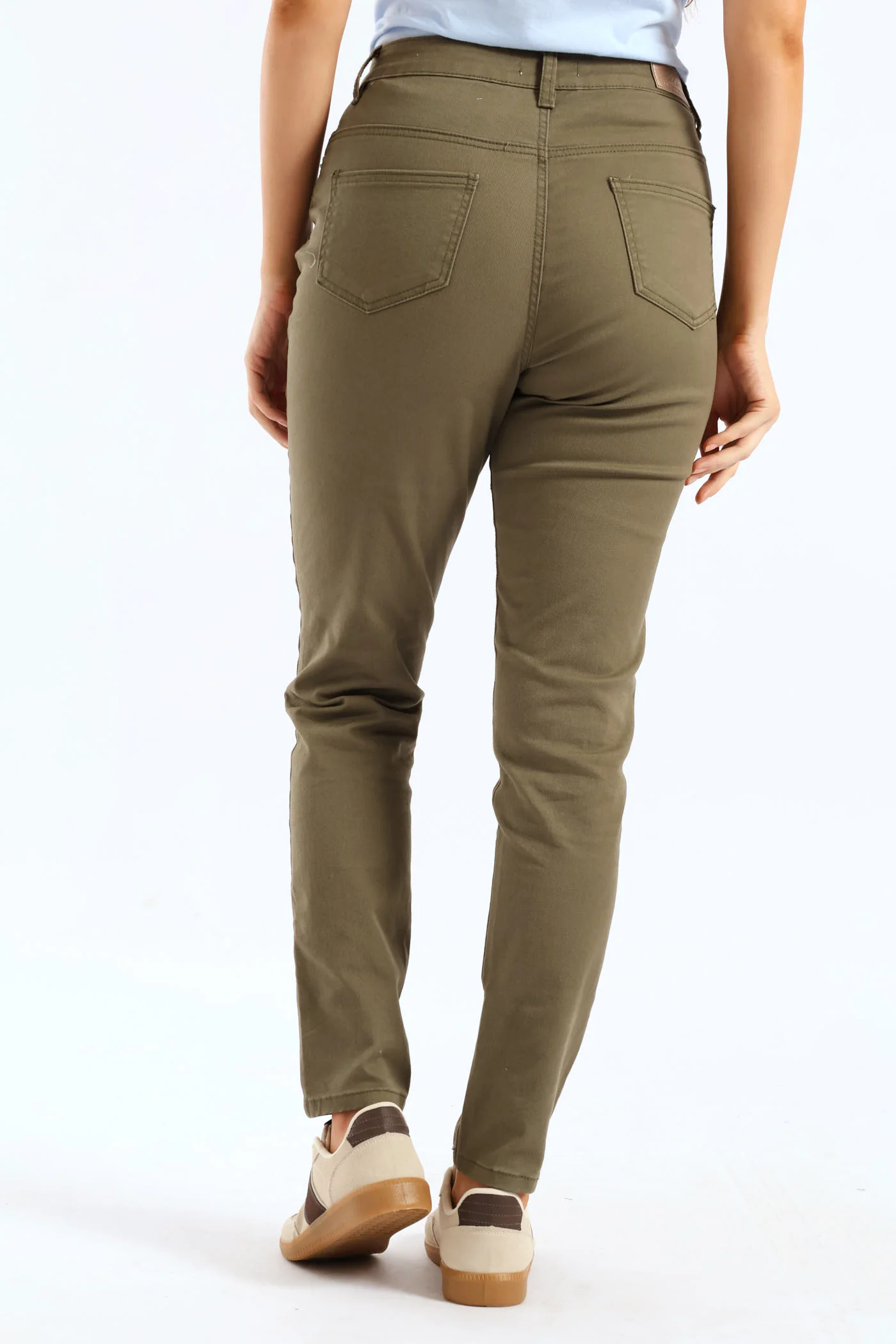 High Waist Skinny Denim - Dark Fatigue - Image 3