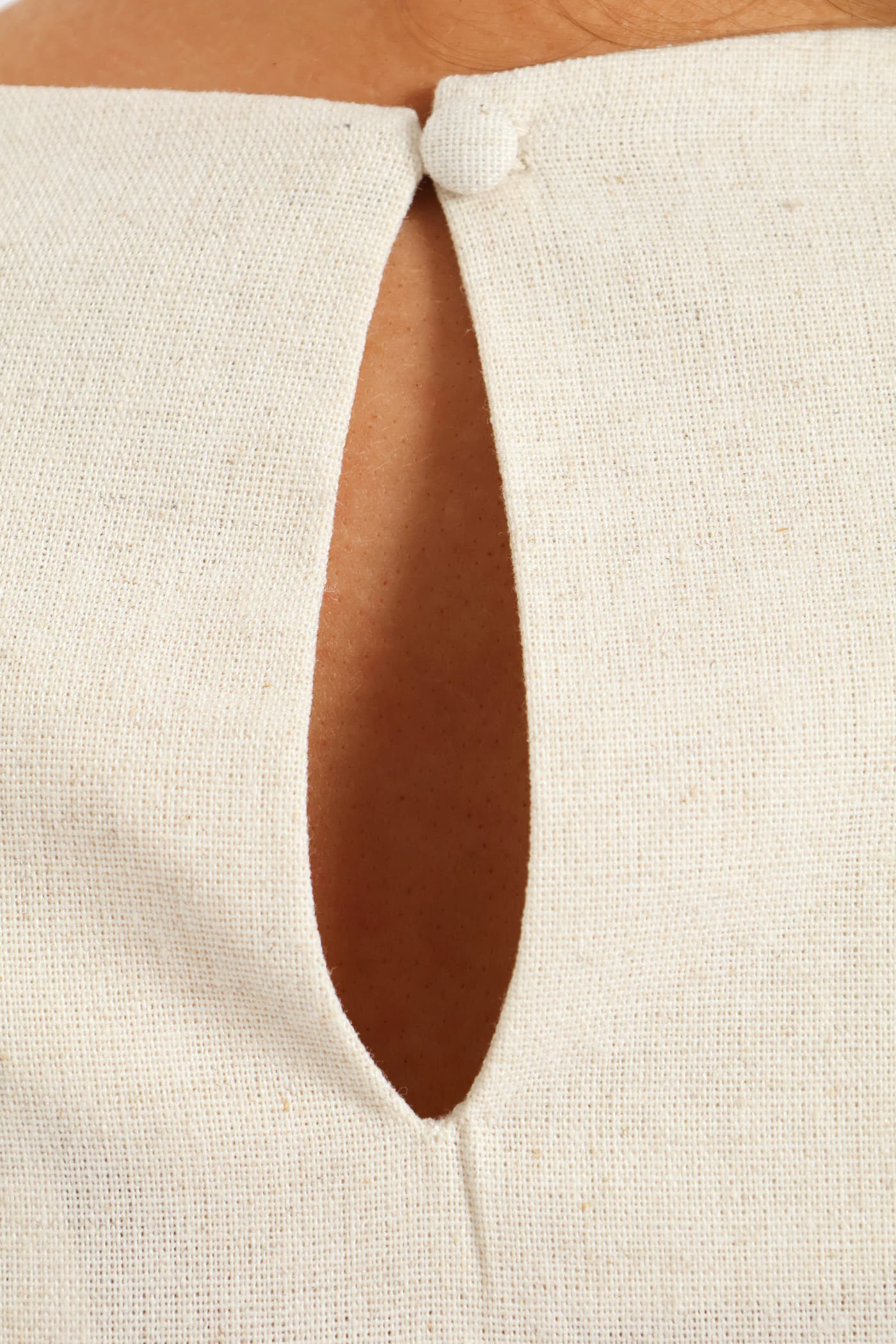 Hilo Ricrac Shell Tank - Oatmeal Melange - Image 3