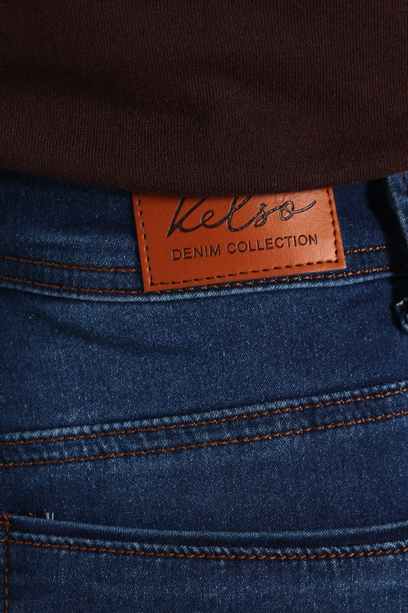 Hi-Waist Bootleg Denim - Dark Wash Ink - Image 6