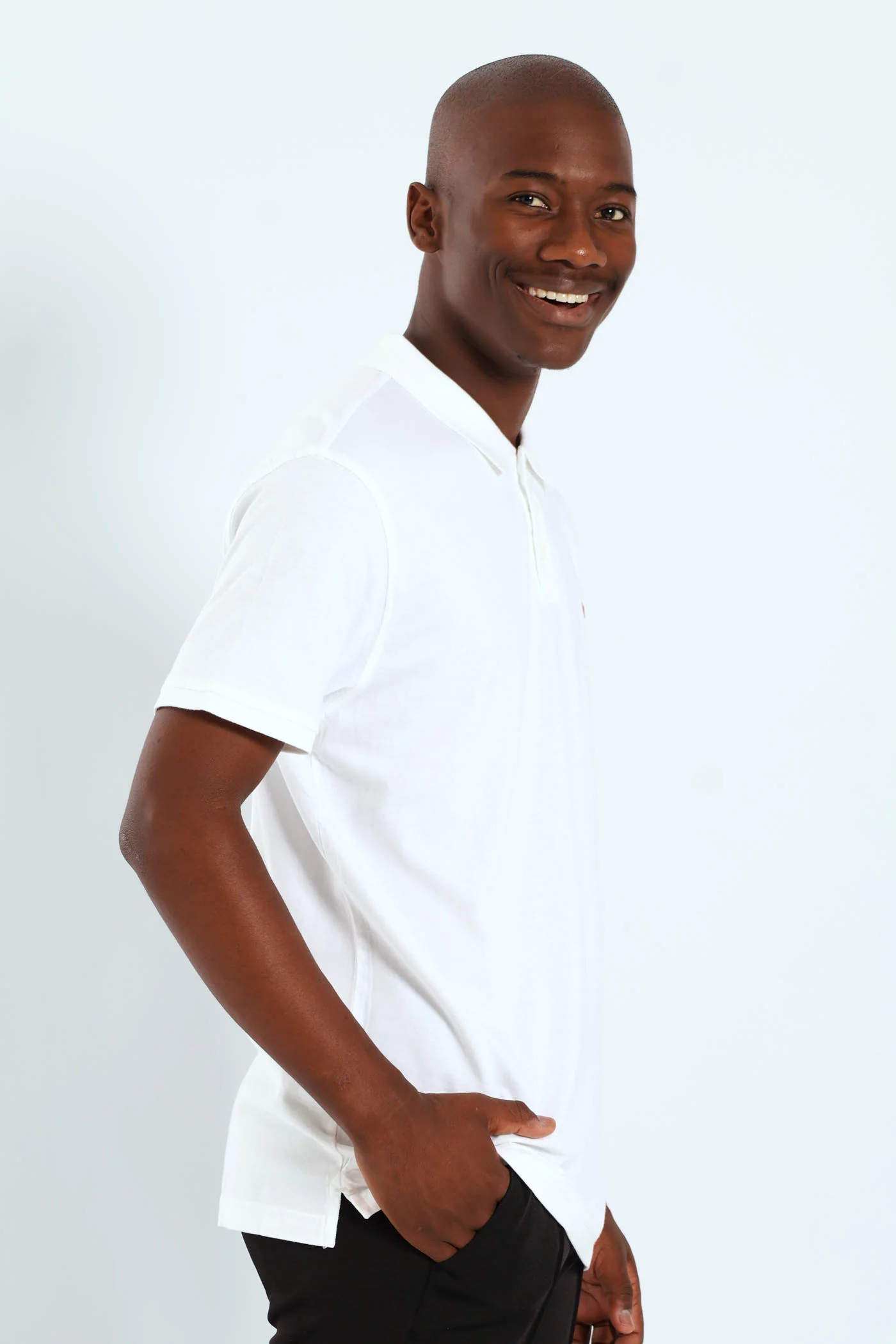 Hm Polo Za Tee - White - Image 4