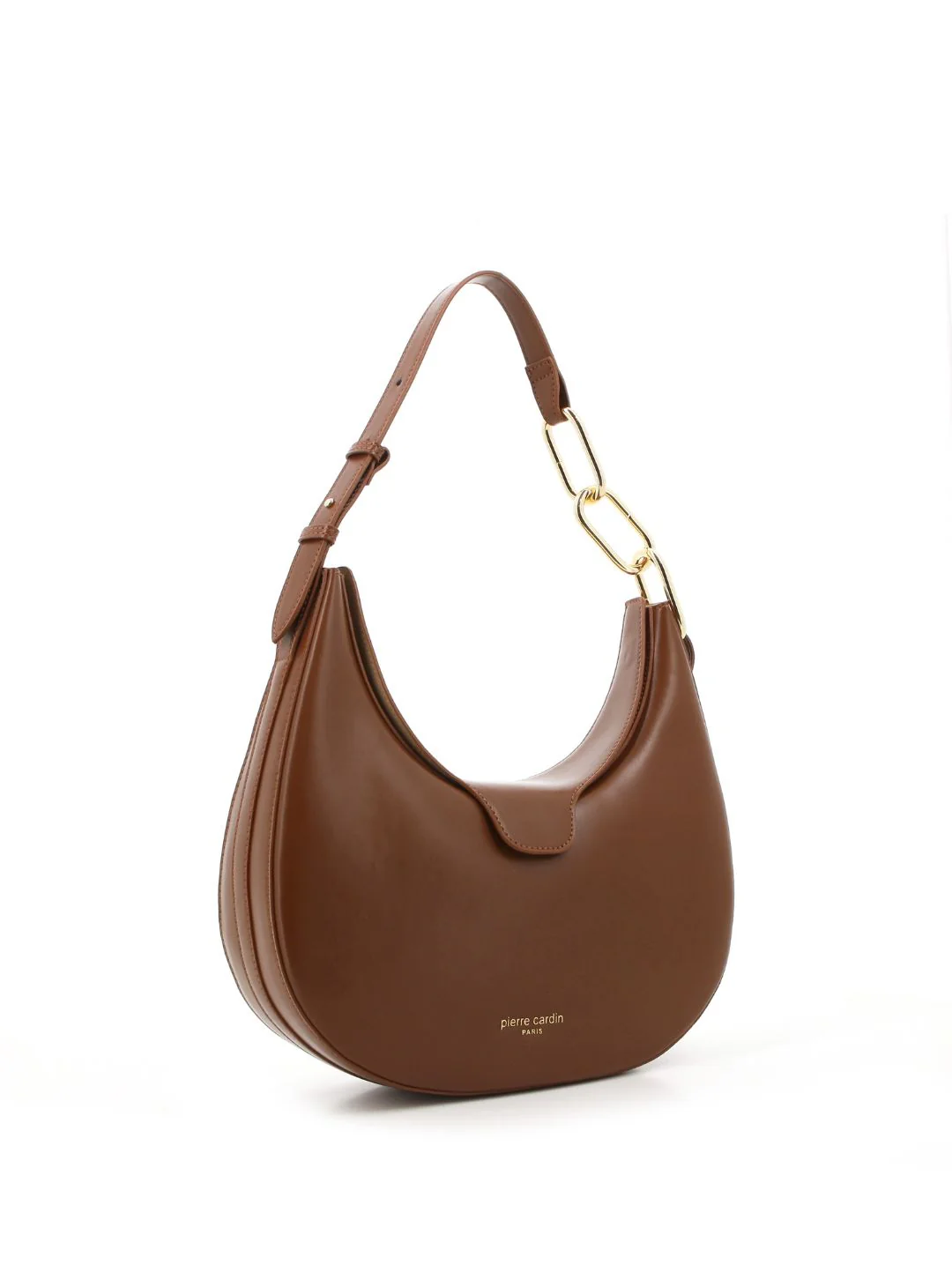 Lorena Link Handle Hobo Bag - Mocha - Image 4