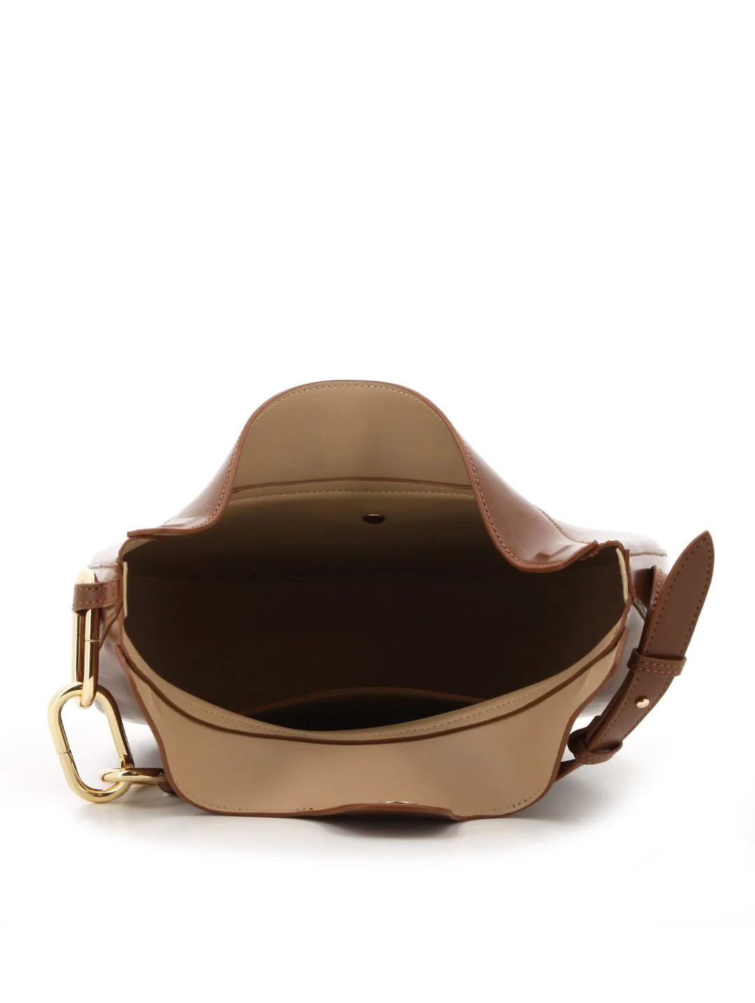 Lorena Link Handle Hobo Bag - Mocha - Image 5