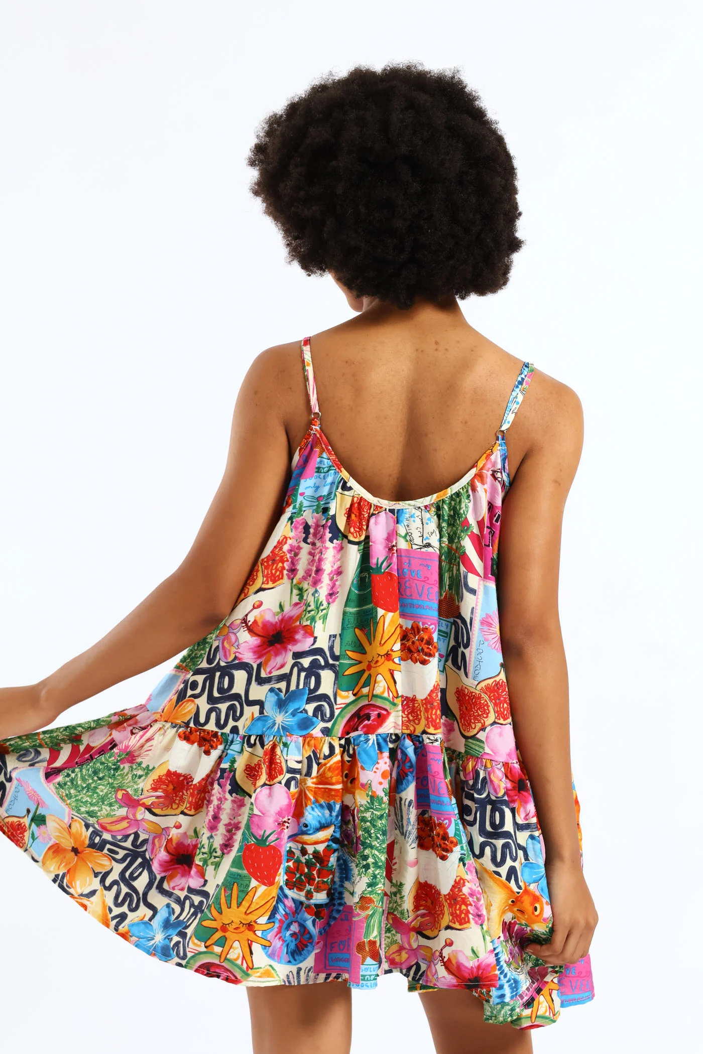 Holiday Drop Waist Boxy Dress - Multi - Image 4
