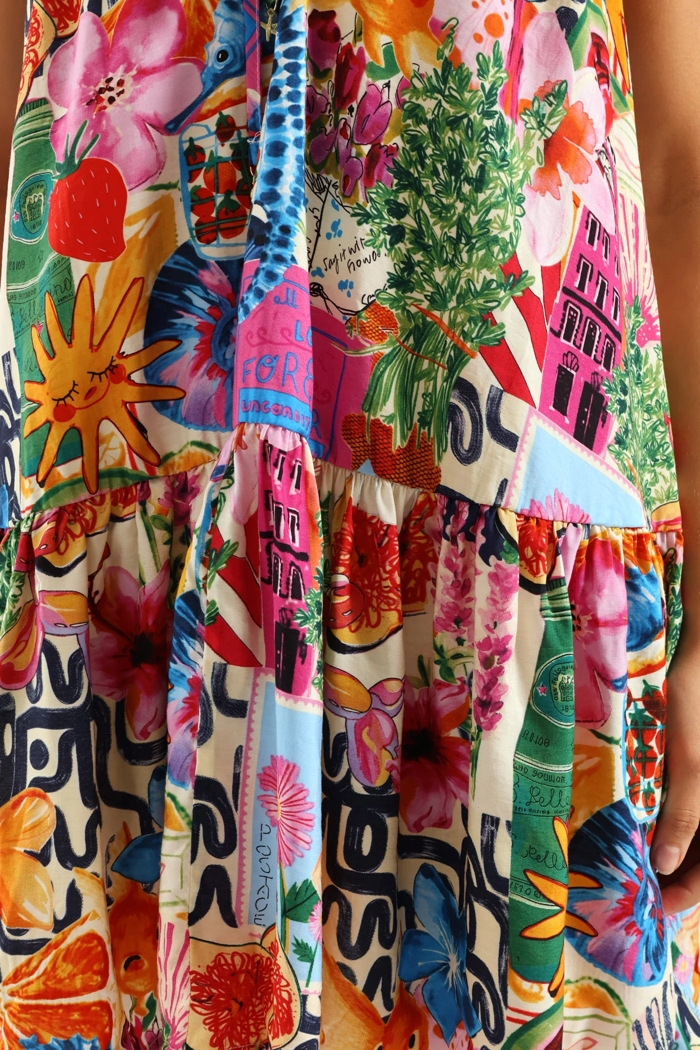 Holiday Drop Waist Boxy Dress - Multi - Image 8