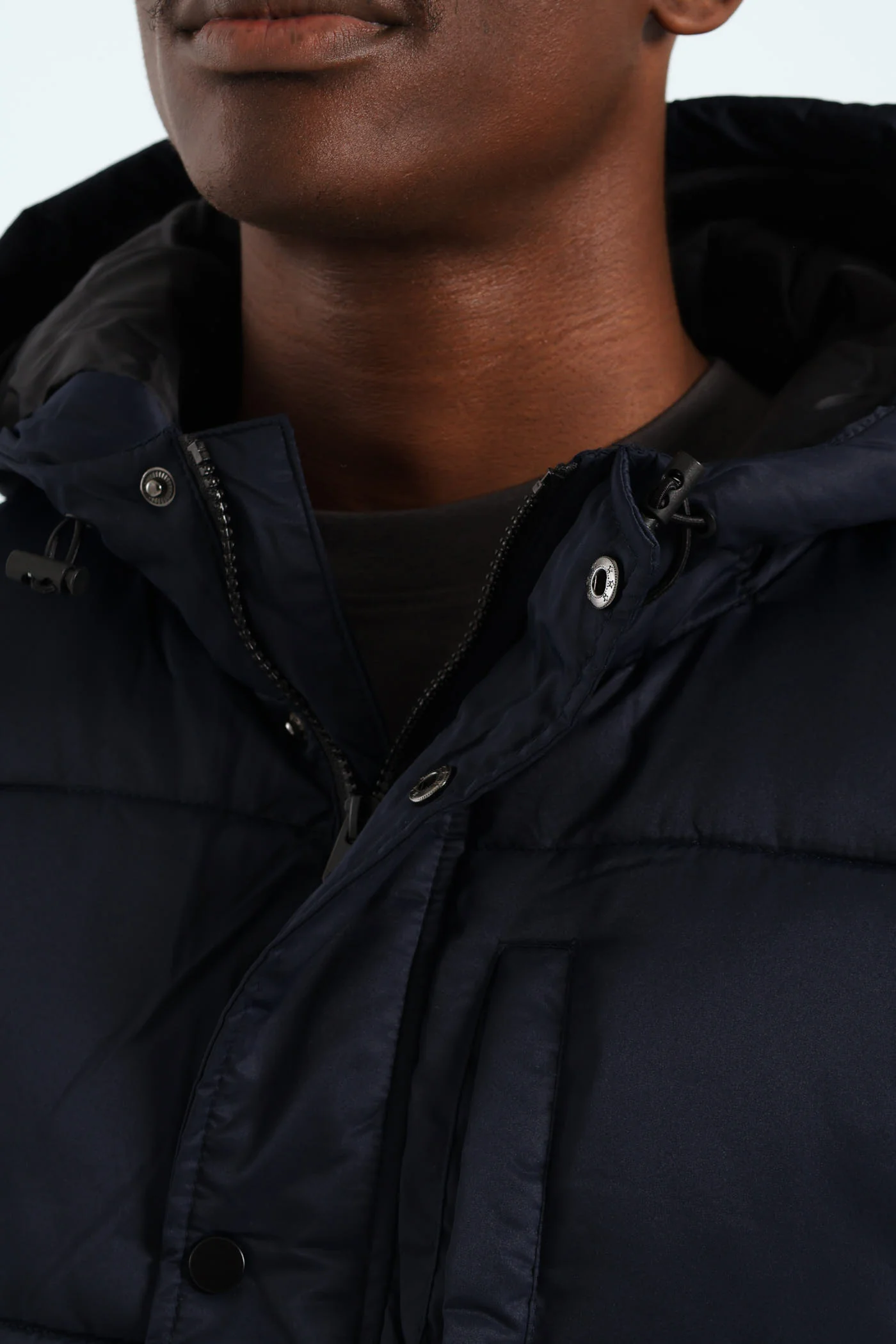 Hooded Puffer - Navy - Image 5