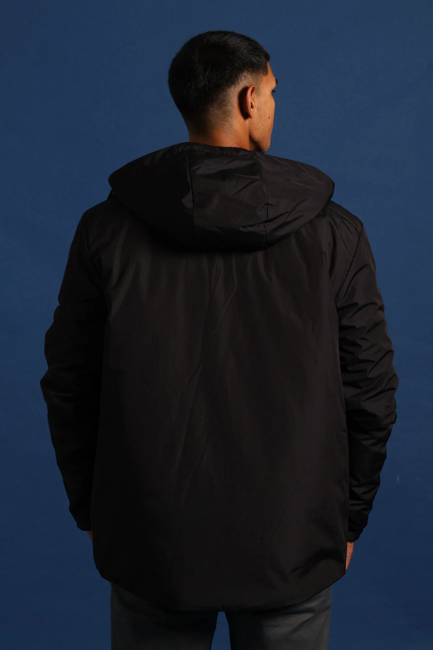 Hooded Shell Jacket - Black - Image 6