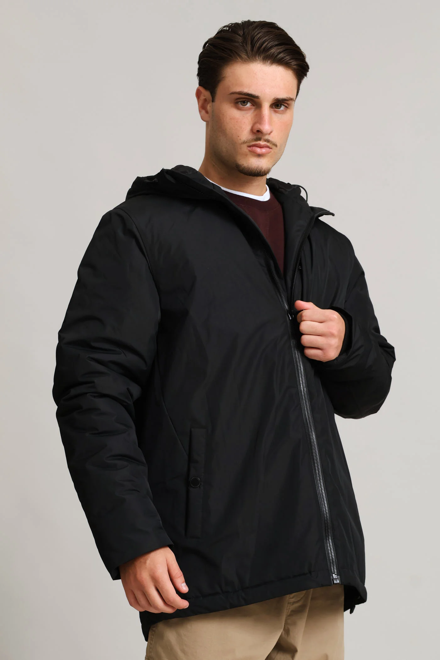Hooded Shell Jacket - Black - Image 2