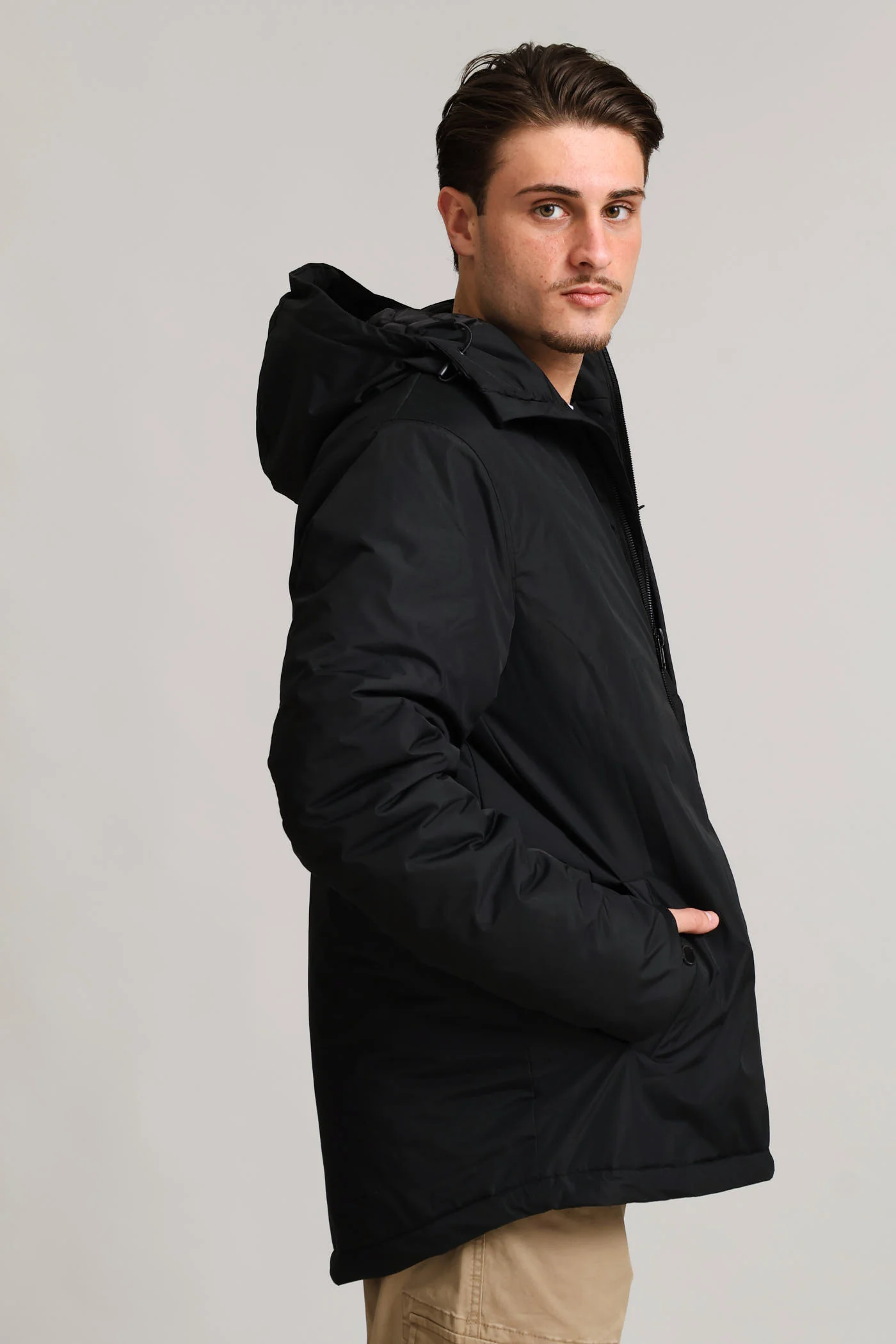 Hooded Shell Jacket - Black - Image 4