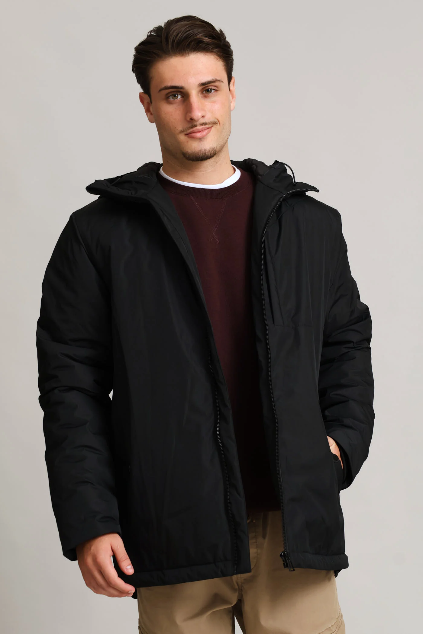 Hooded Shell Jacket - Black - Image 5