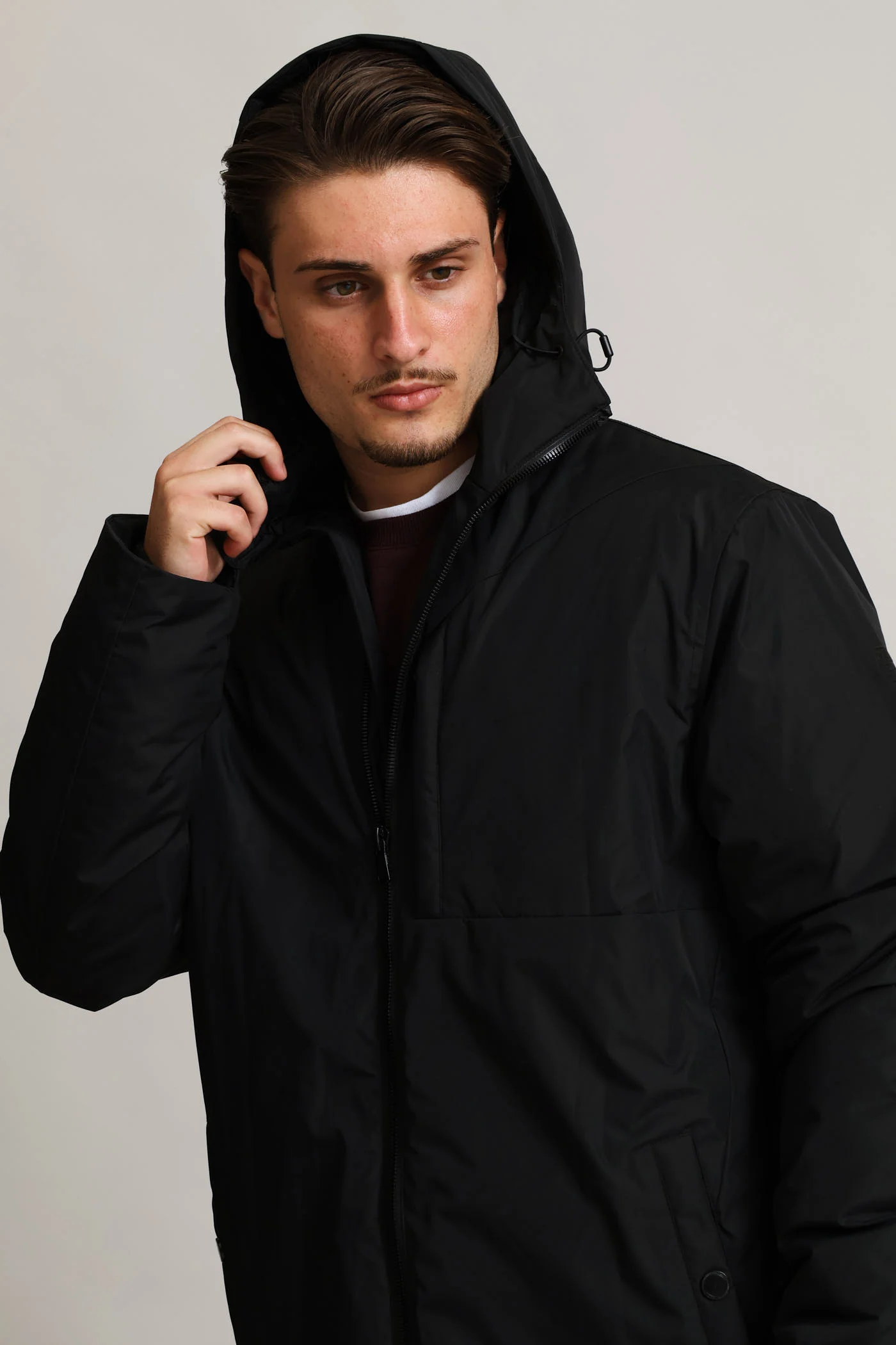 Hooded Shell Jacket - Black - Image 6