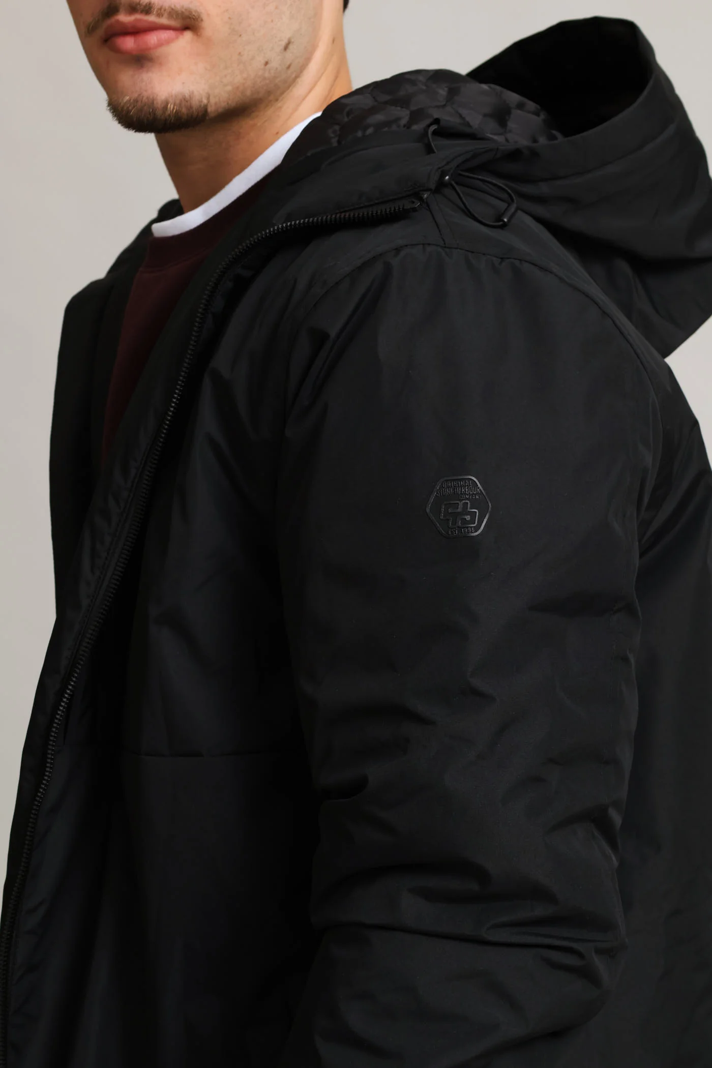 Hooded Shell Jacket - Black - Image 7