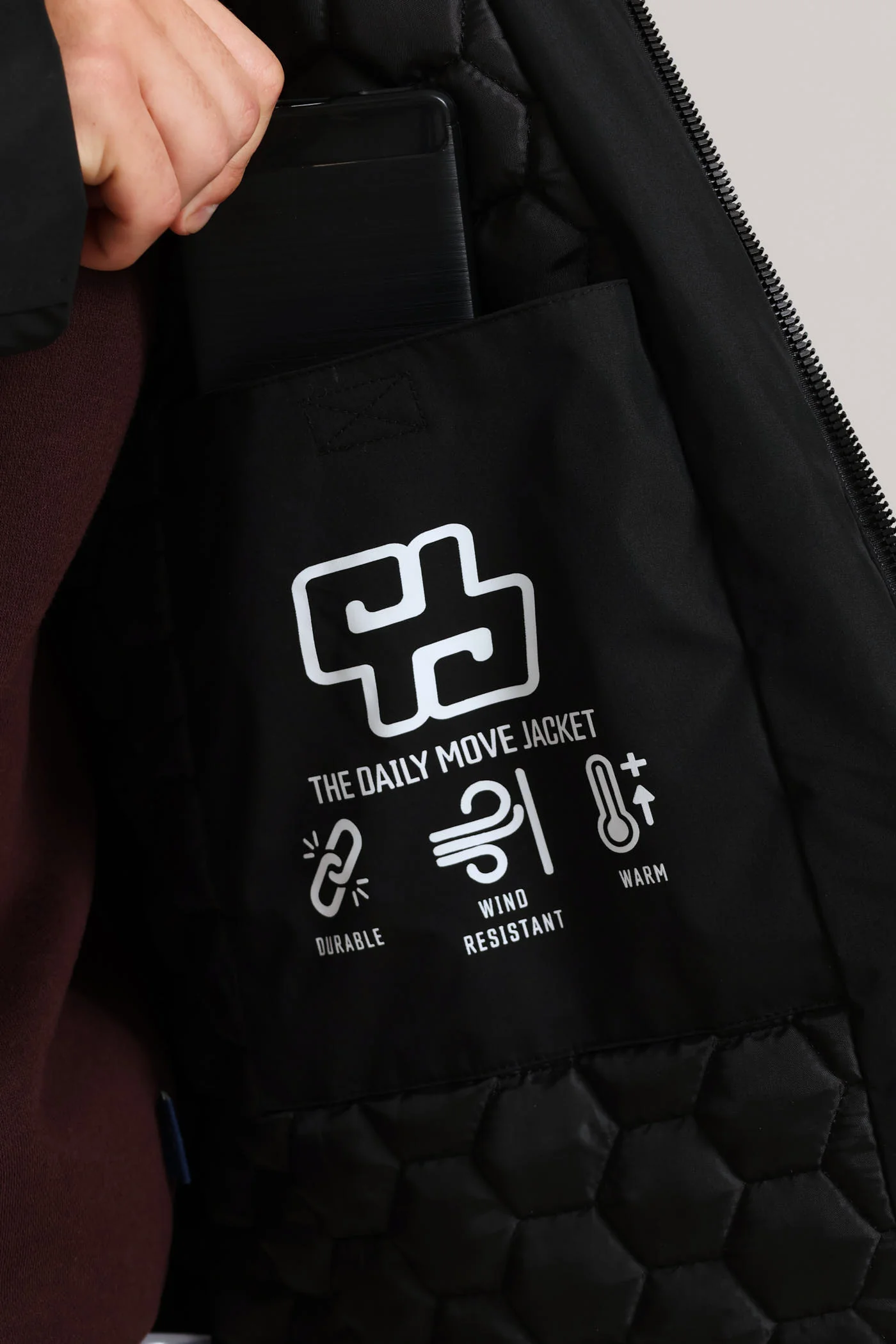 Hooded Shell Jacket - Black - Image 9