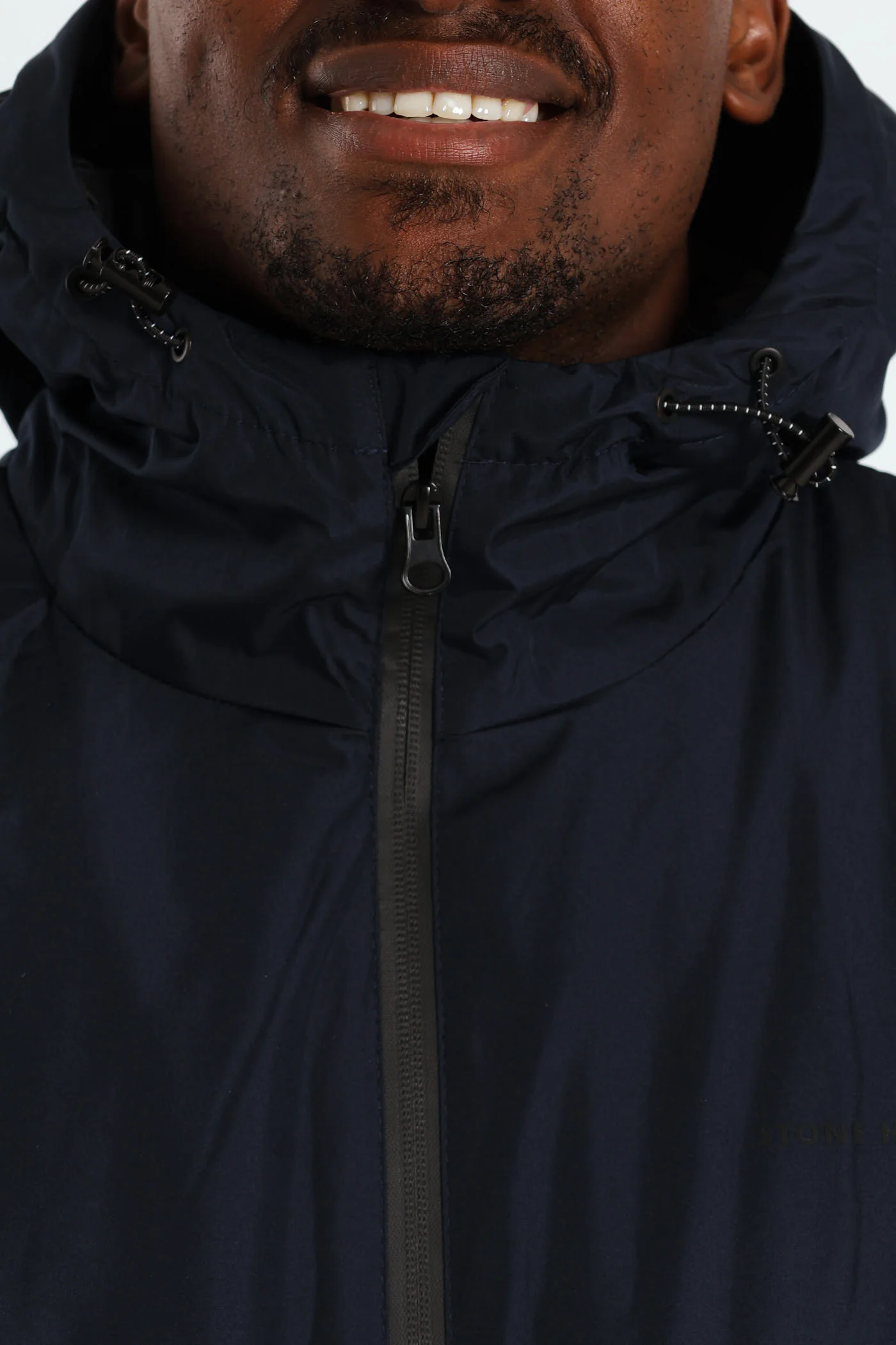 Hooded Shell Jacket - Navy - Image 10