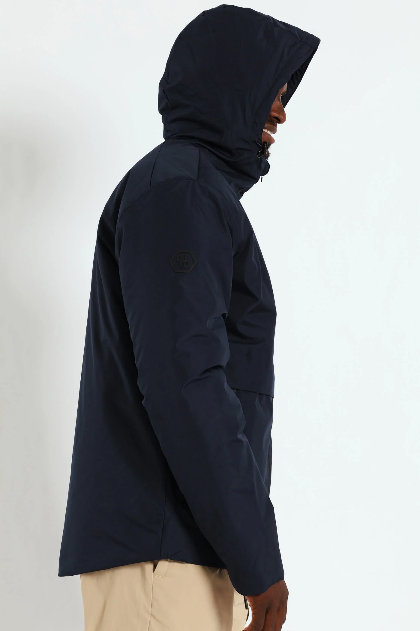 Hooded Shell Jacket - Navy - Image 13