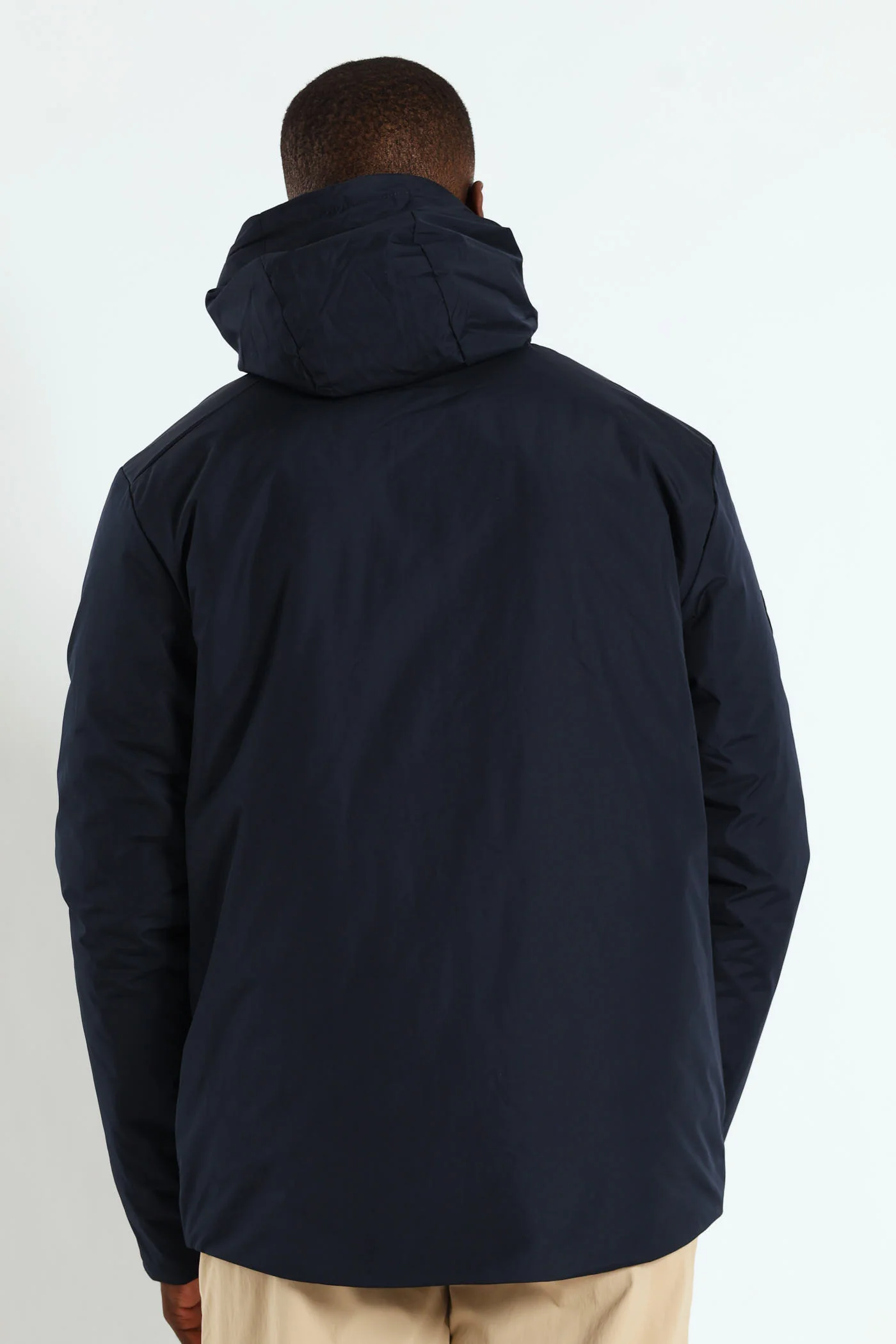 Hooded Shell Jacket - Navy - Image 9