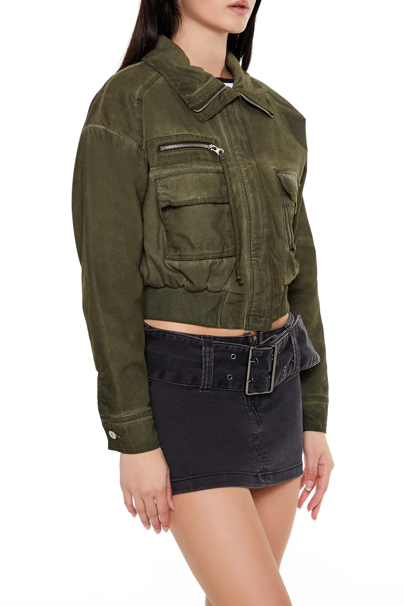 Hoodie Jacket - Olive - Image 3