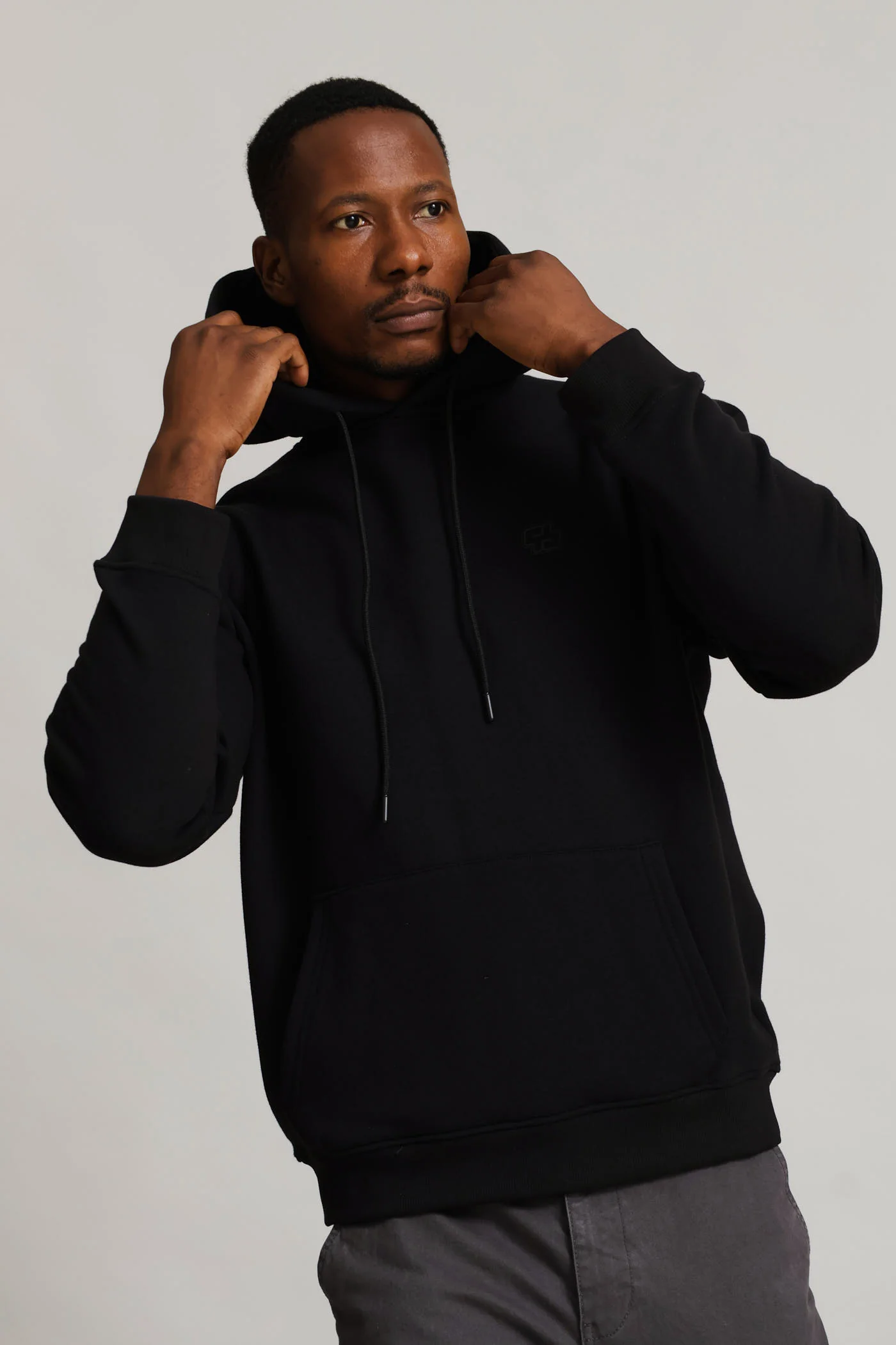 Hoody Pullover - Black - Image 2