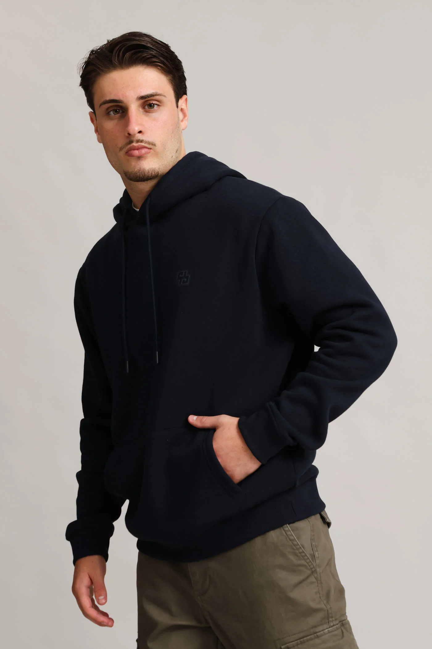 Hoody Pullover - Navy - Image 3