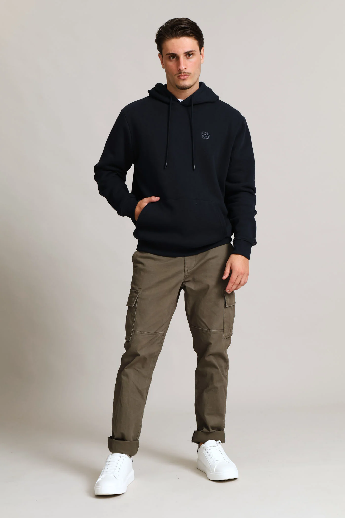 Hoody Pullover - Navy - Image 5