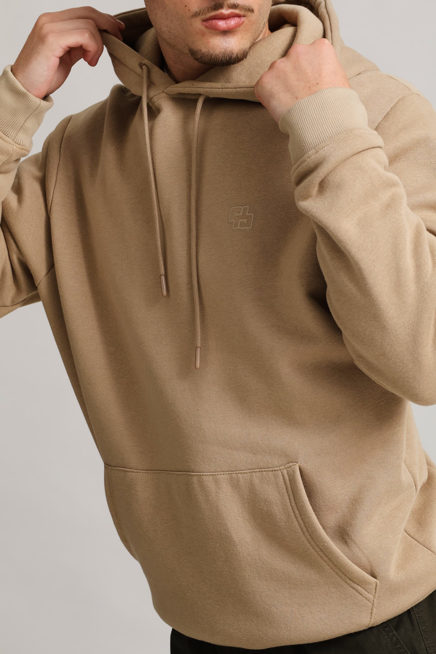 Hoody Pullover - Taupe - Image 3