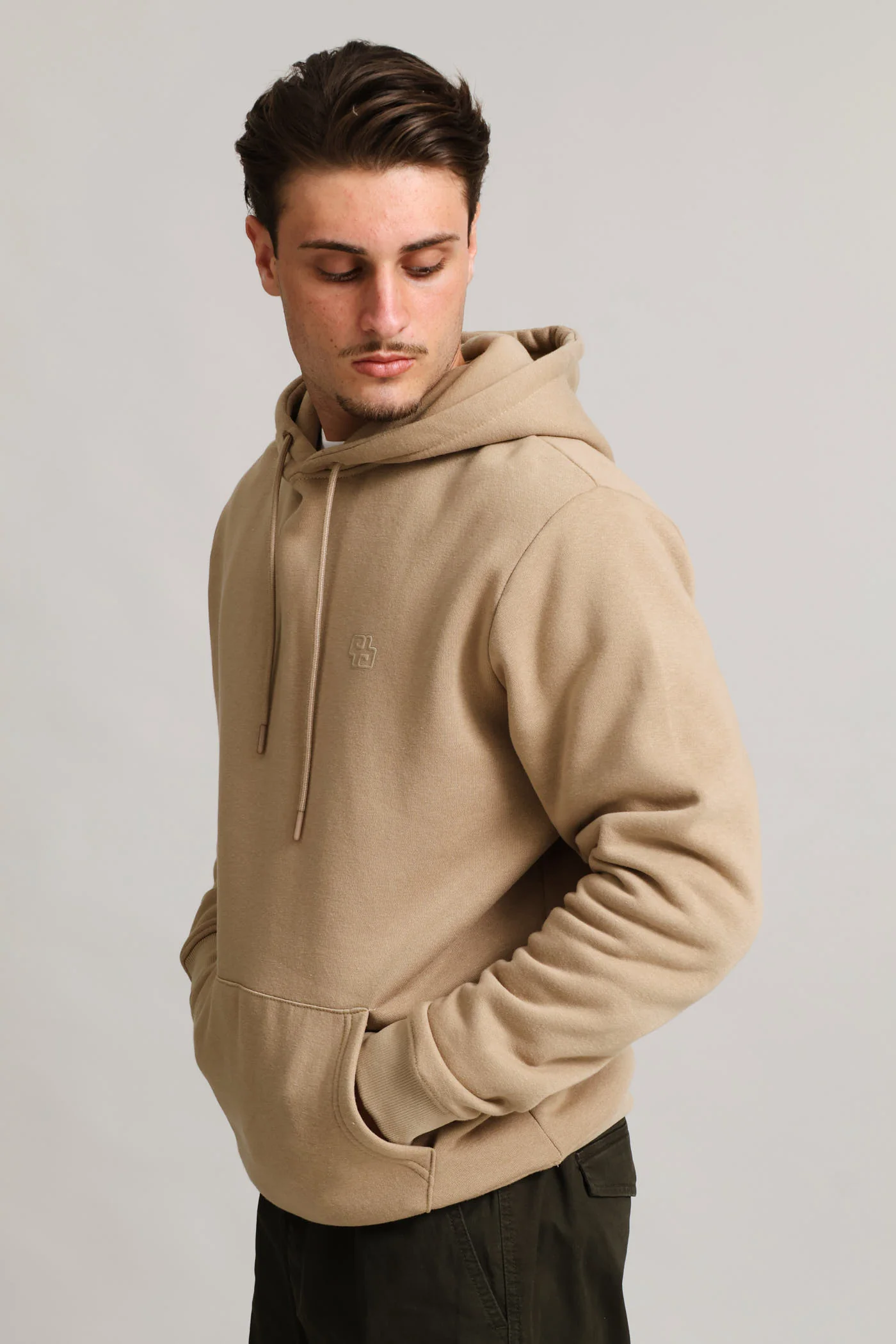 Hoody Pullover - Taupe - Image 4