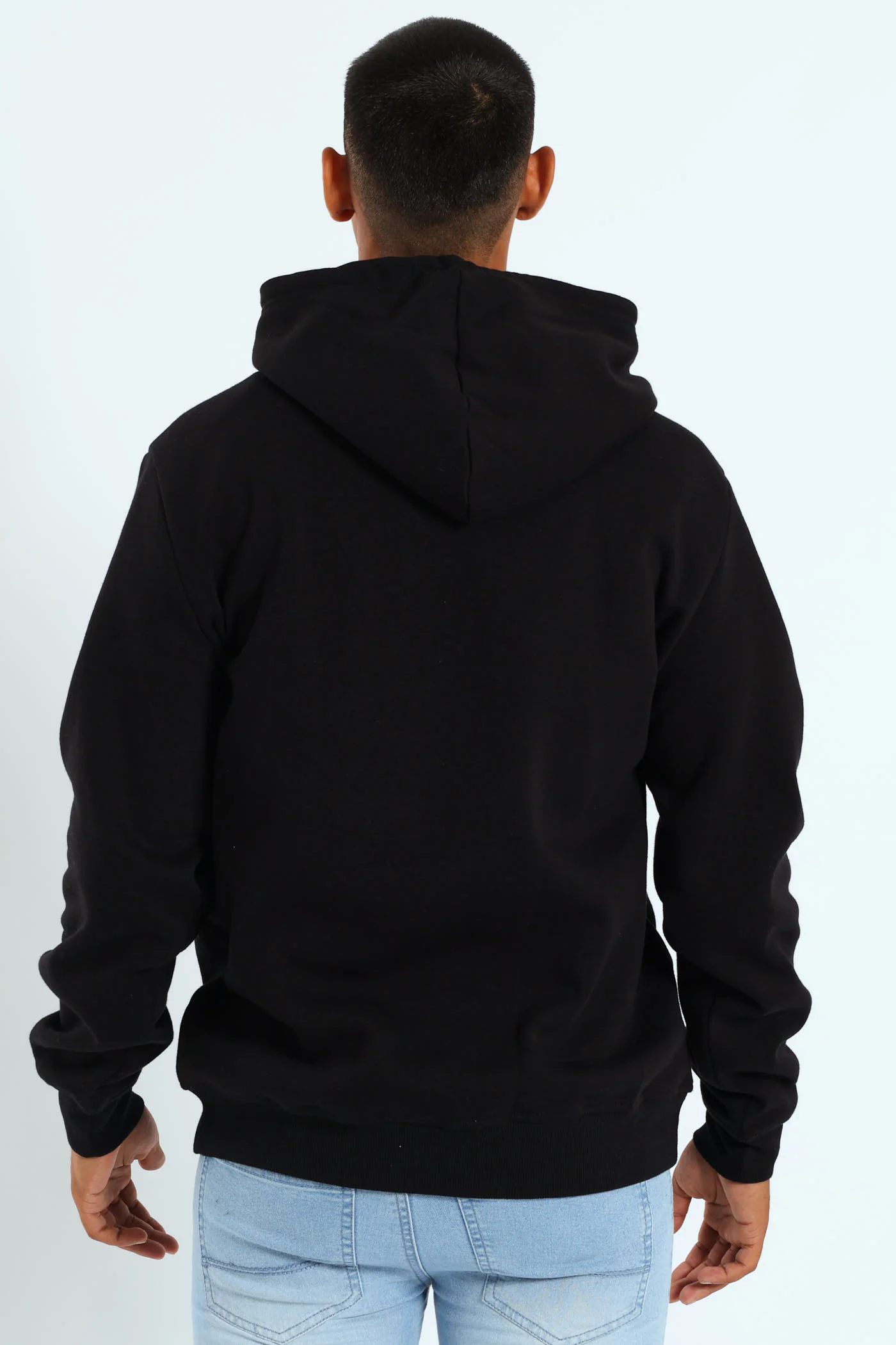 Hoodie Track Top - Black - Image 3