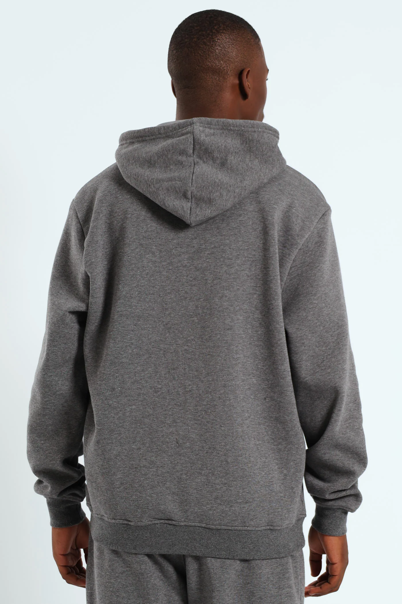 Hoody Track Top - Charcoal Melange - Image 4