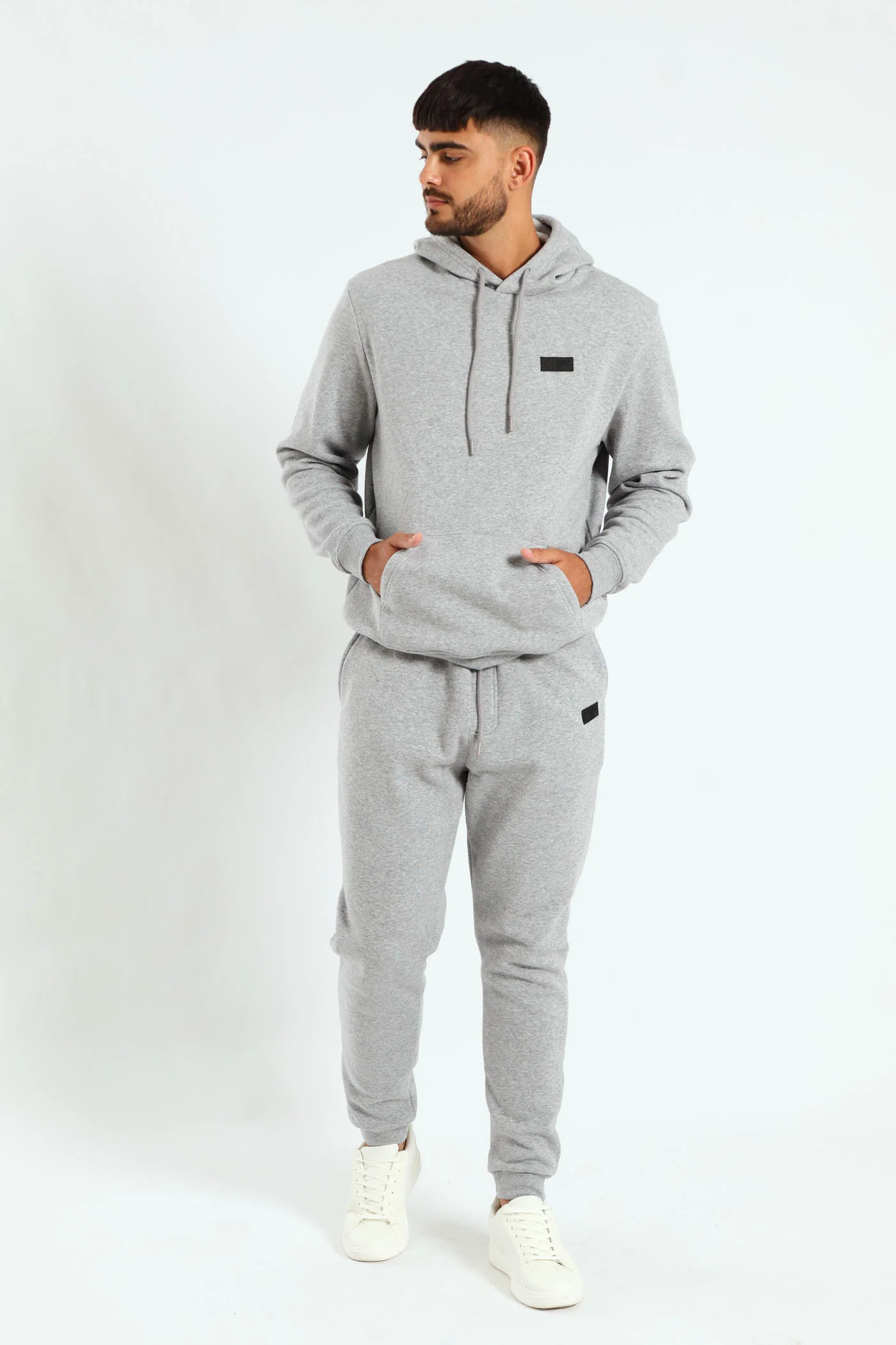 Hoody Track Top - Grey Melange - Image 3