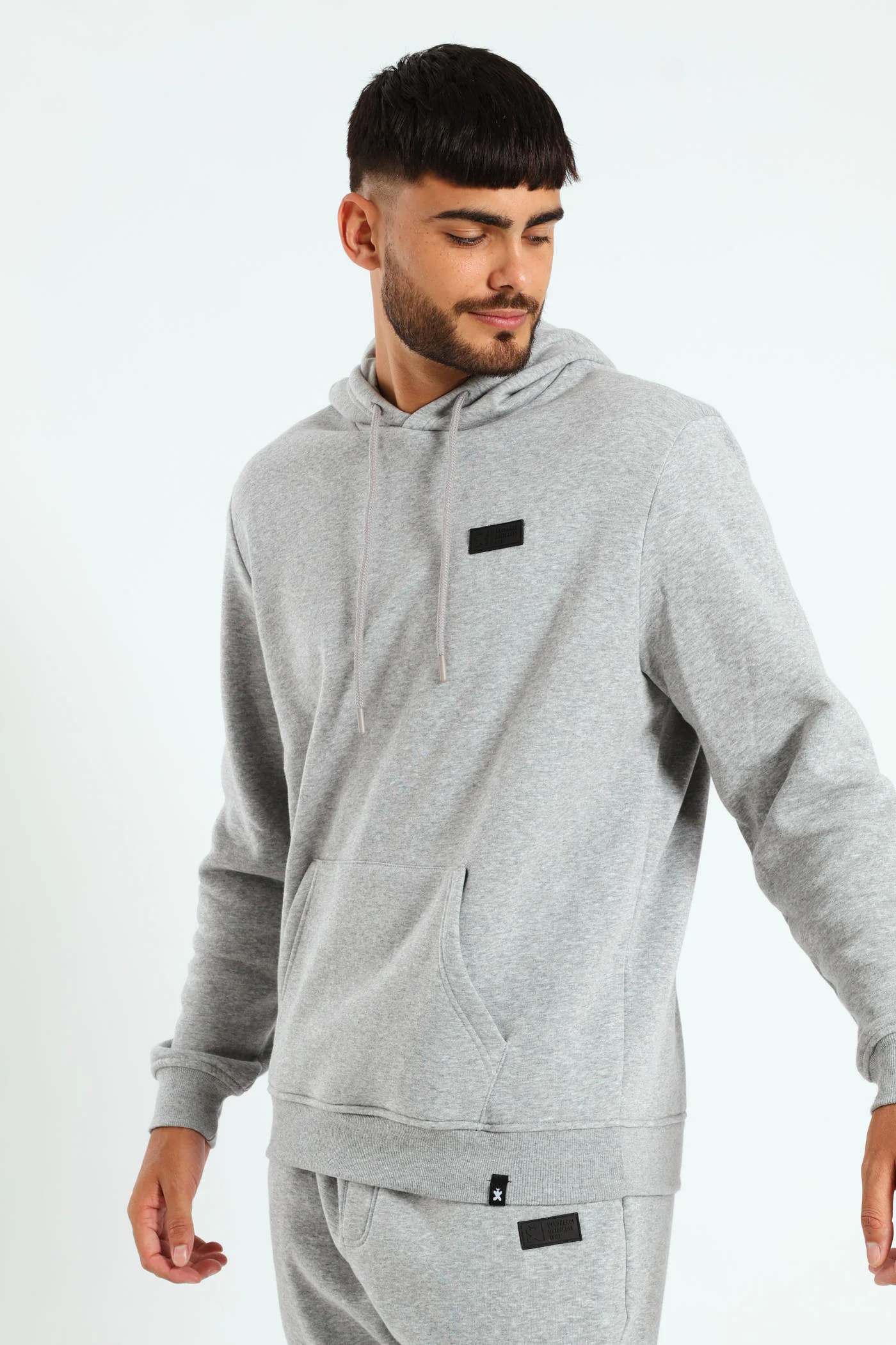 Hoody Track Top - Grey Melange - Image 4