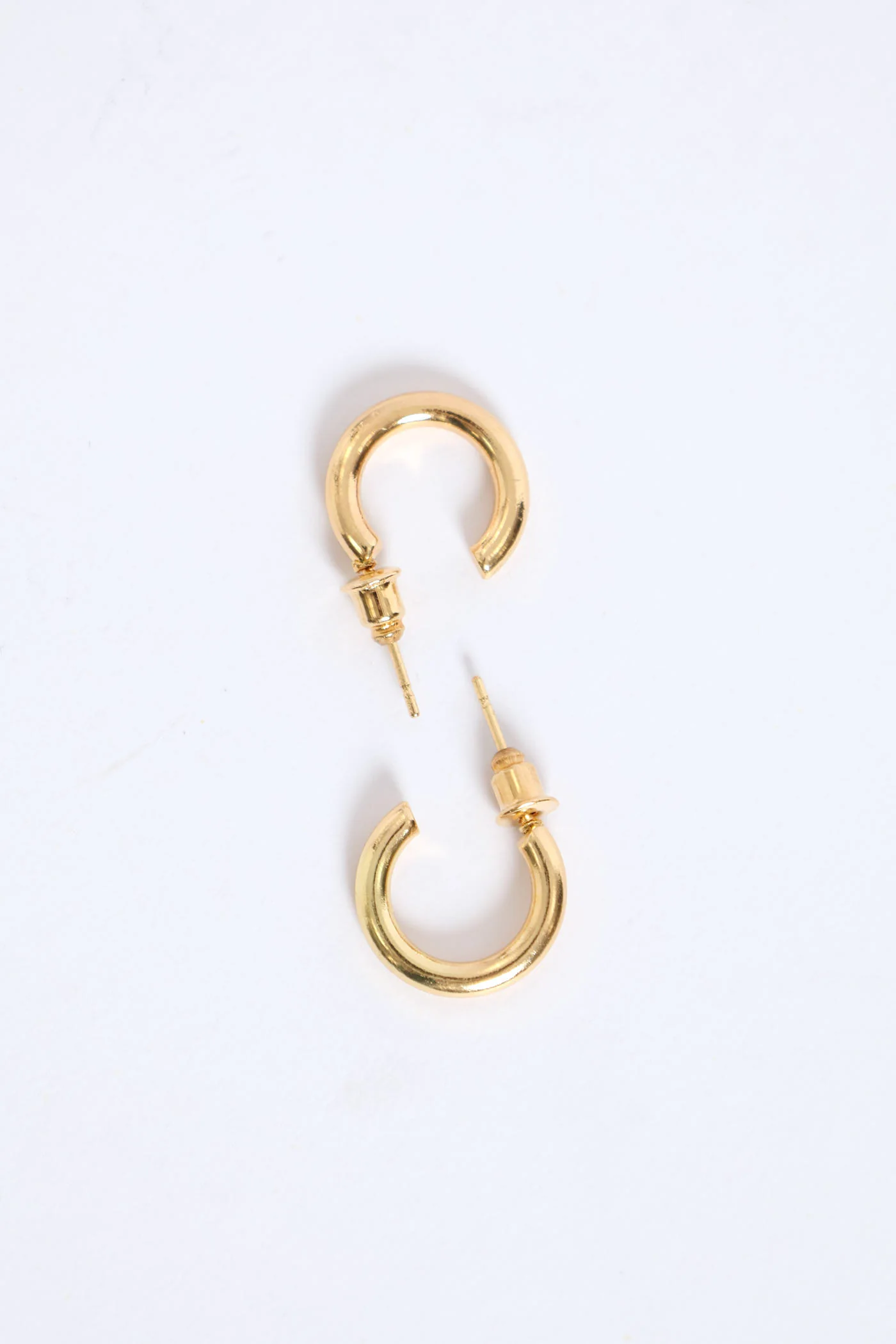 Hoop & Disc Pendant Set - Gold - Image 2