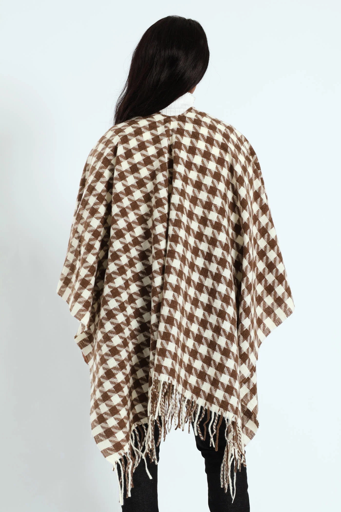 Houndstooth Wrap - Stone - Image 2