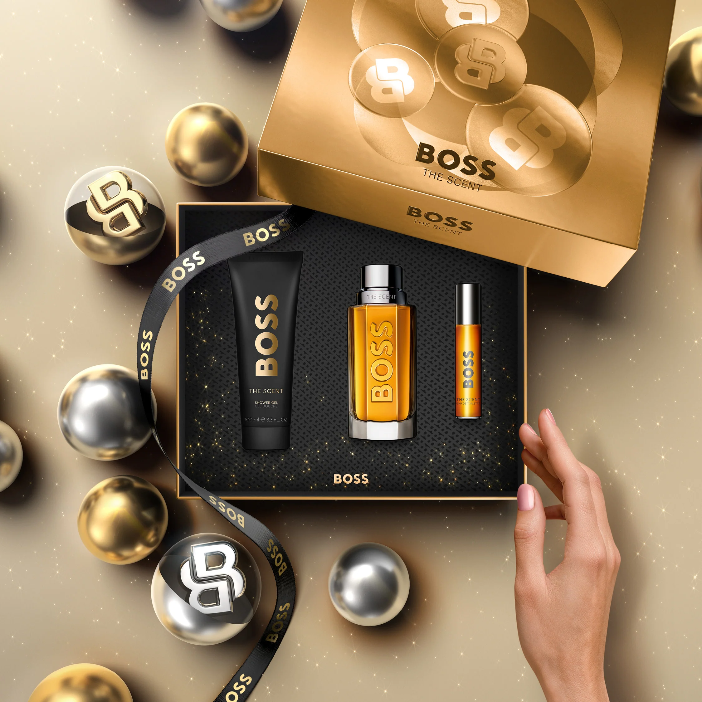 BOSS The Scent Eau de Toilette Trio Gift Set - Image 3