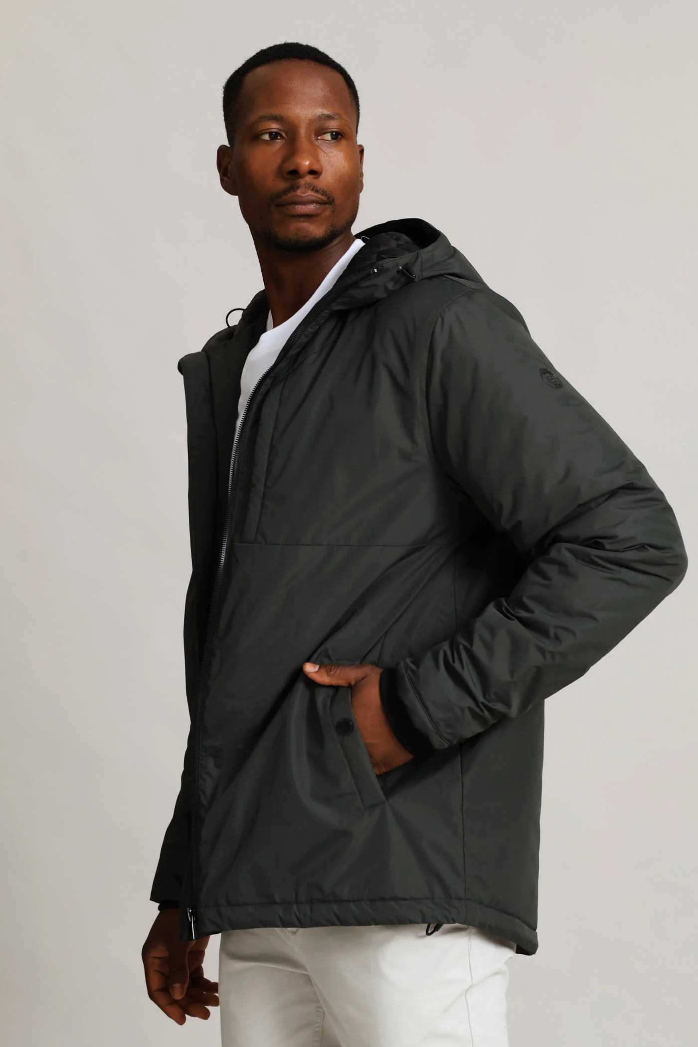 Hunter Green Hooded Shell - Dk Green - Image 4