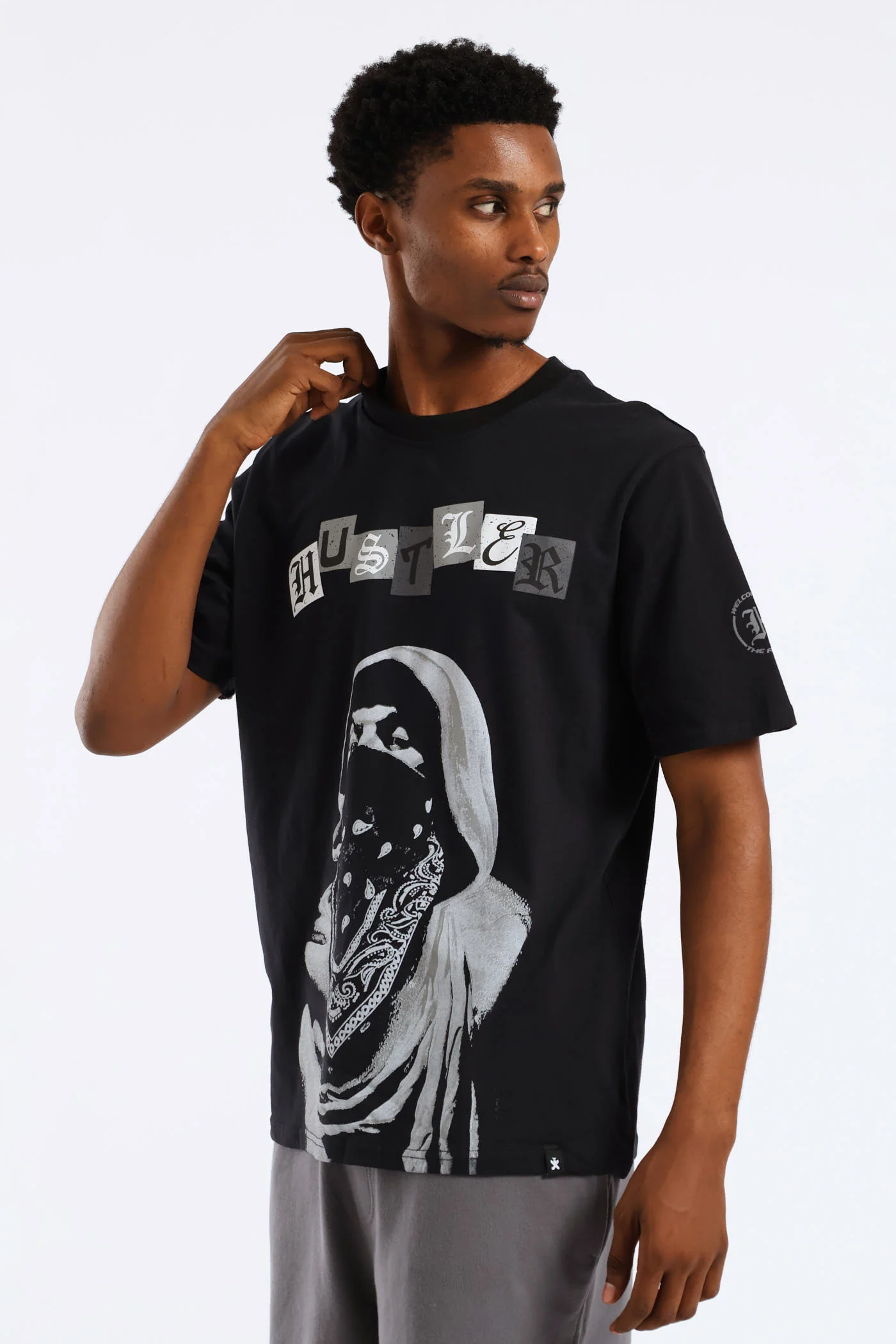 Hustler Tee - Black - Image 3