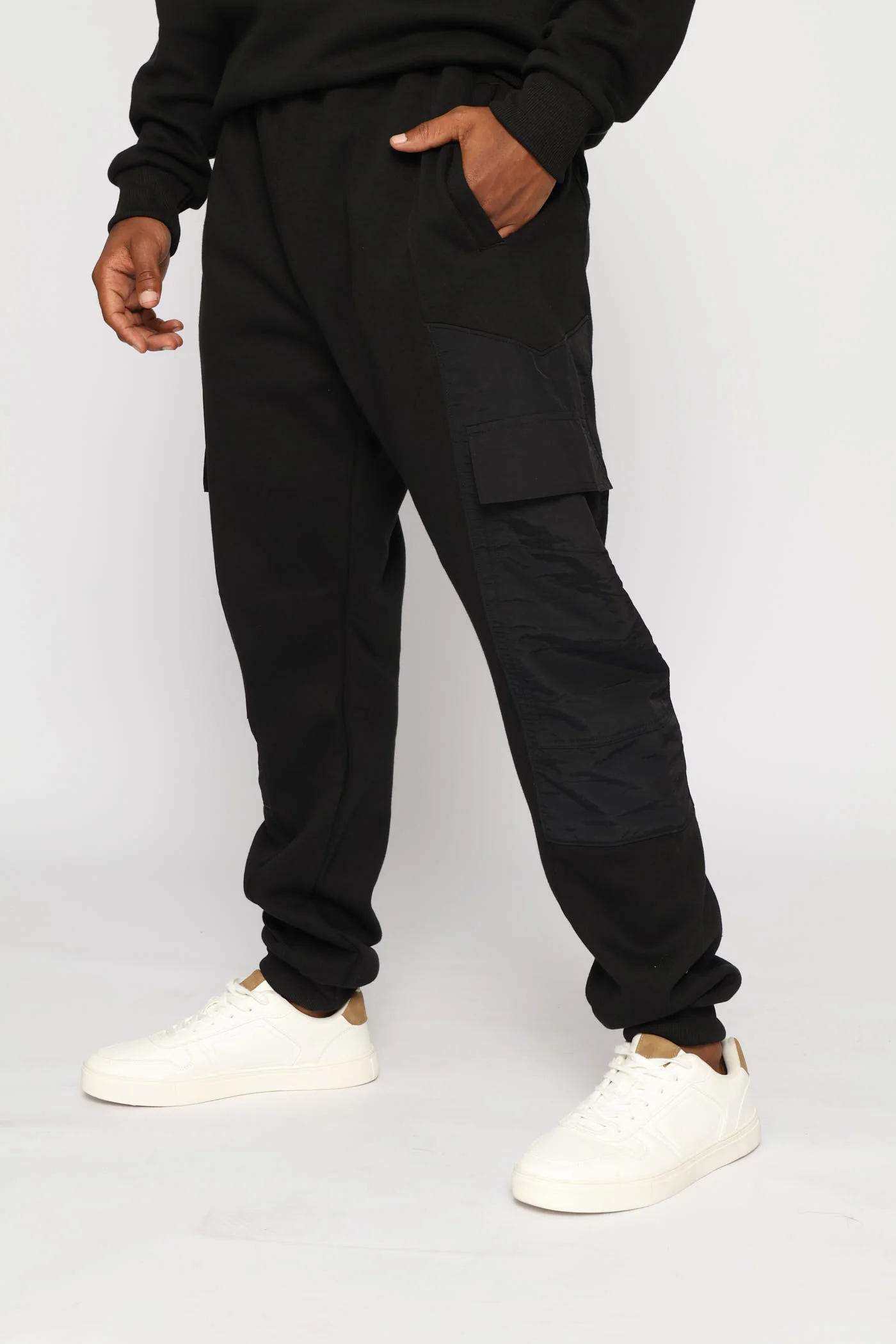 Hybrid Pocket Detail Jogger - Black - Image 2