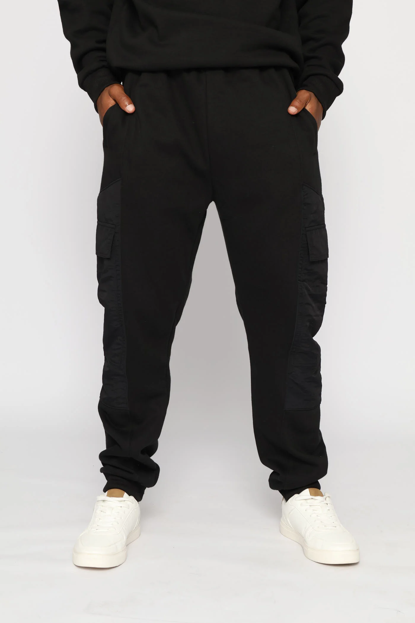 Hybrid Pocket Detail Jogger - Black - Image 3