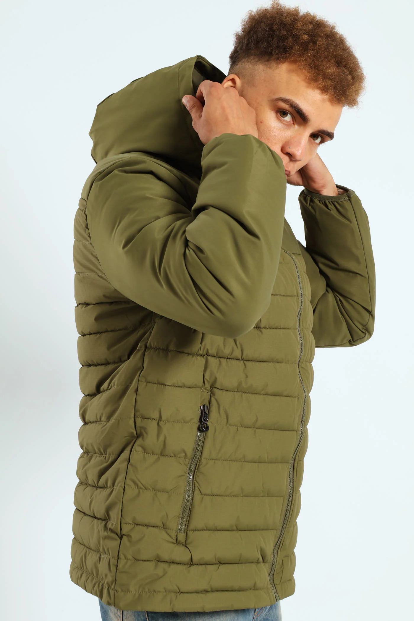 Hybrid Puffer Jacket - Fatigue - Image 2