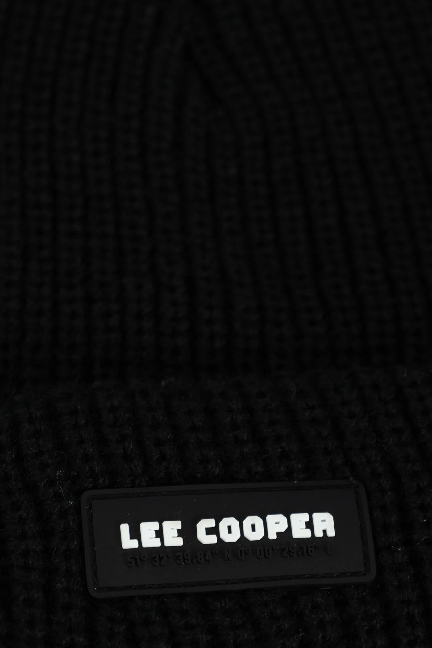 Iago Ribbed Beanie - Black - Image 4