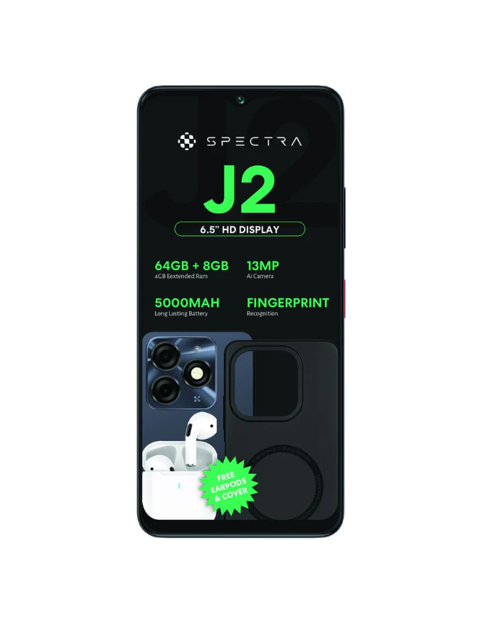 J2 4GB + 64GB 4G Cellphone Bundle - Grey - Image 3