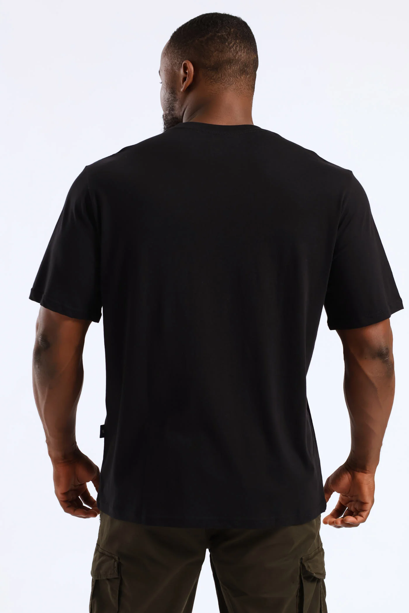 Icon Line Photo Print Tee - Black - Image 4